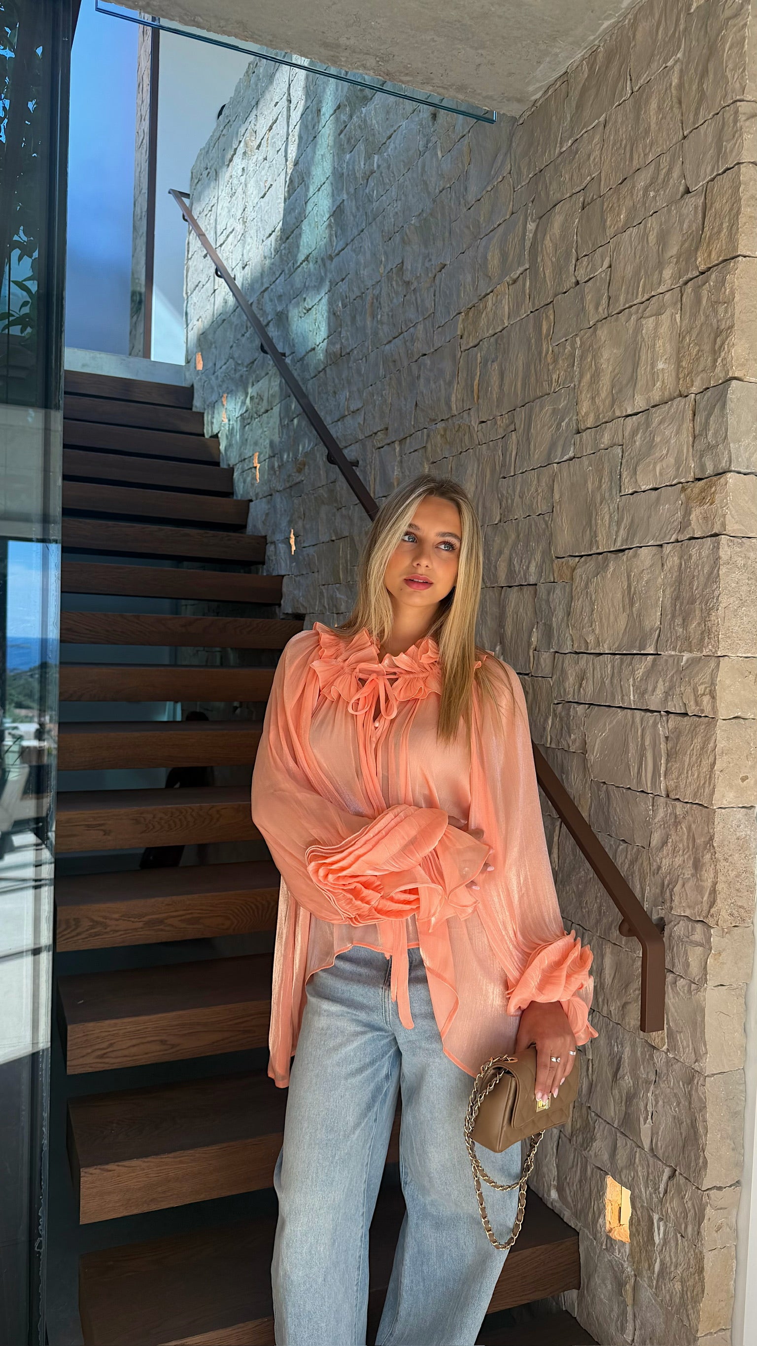 BLOUSE FLORIANE - CORAIL