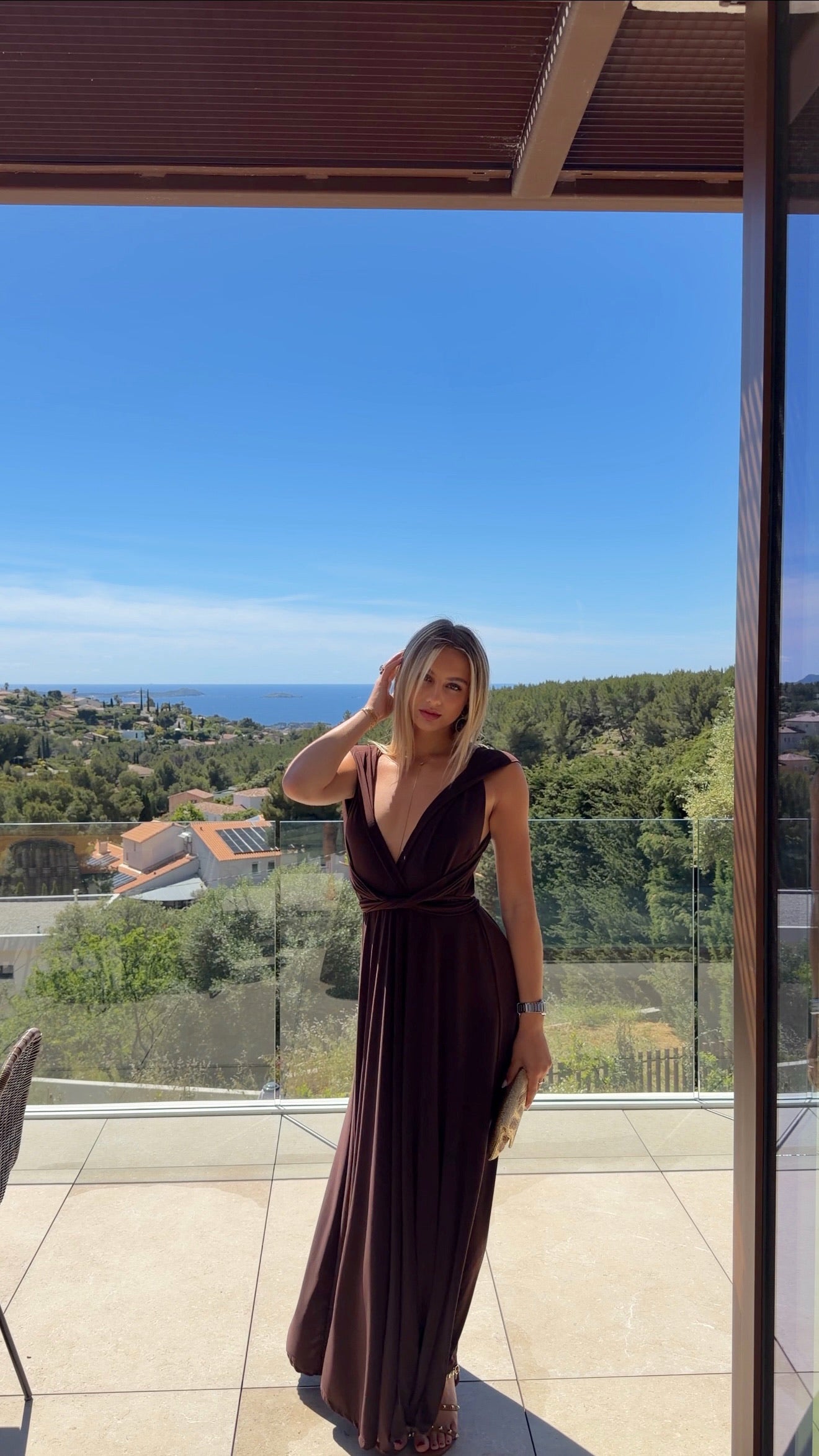 ROBE OLIVIA - CHOCO