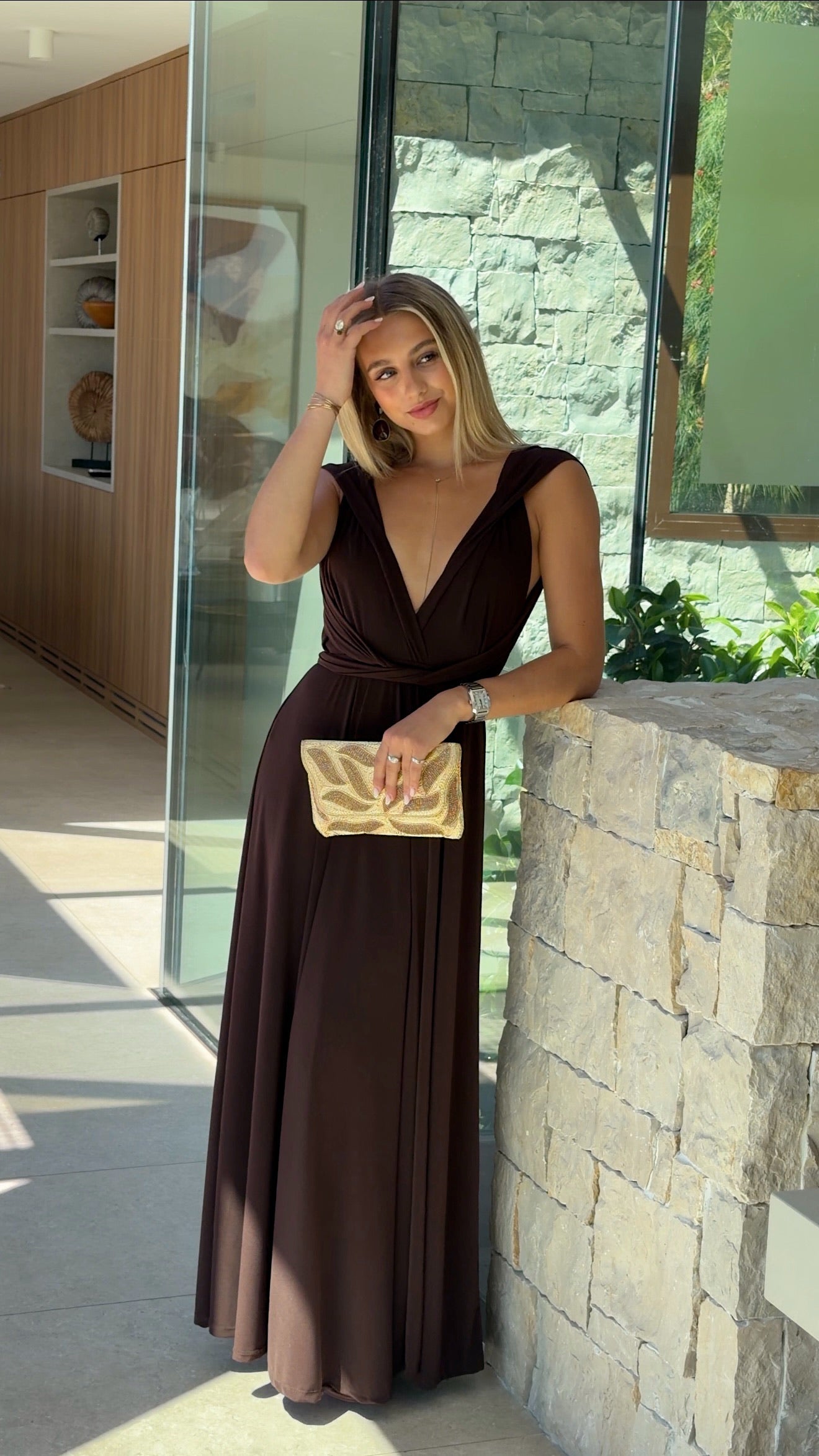 ROBE OLIVIA - CHOCO