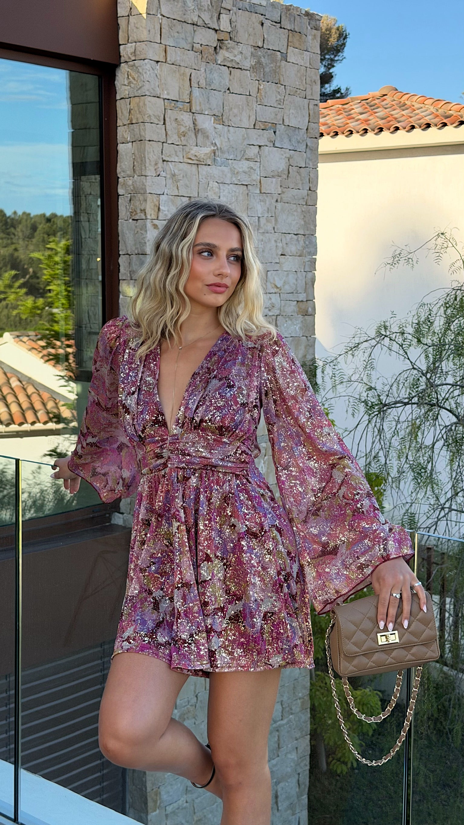ANNA ROMPER - BURGUNDY