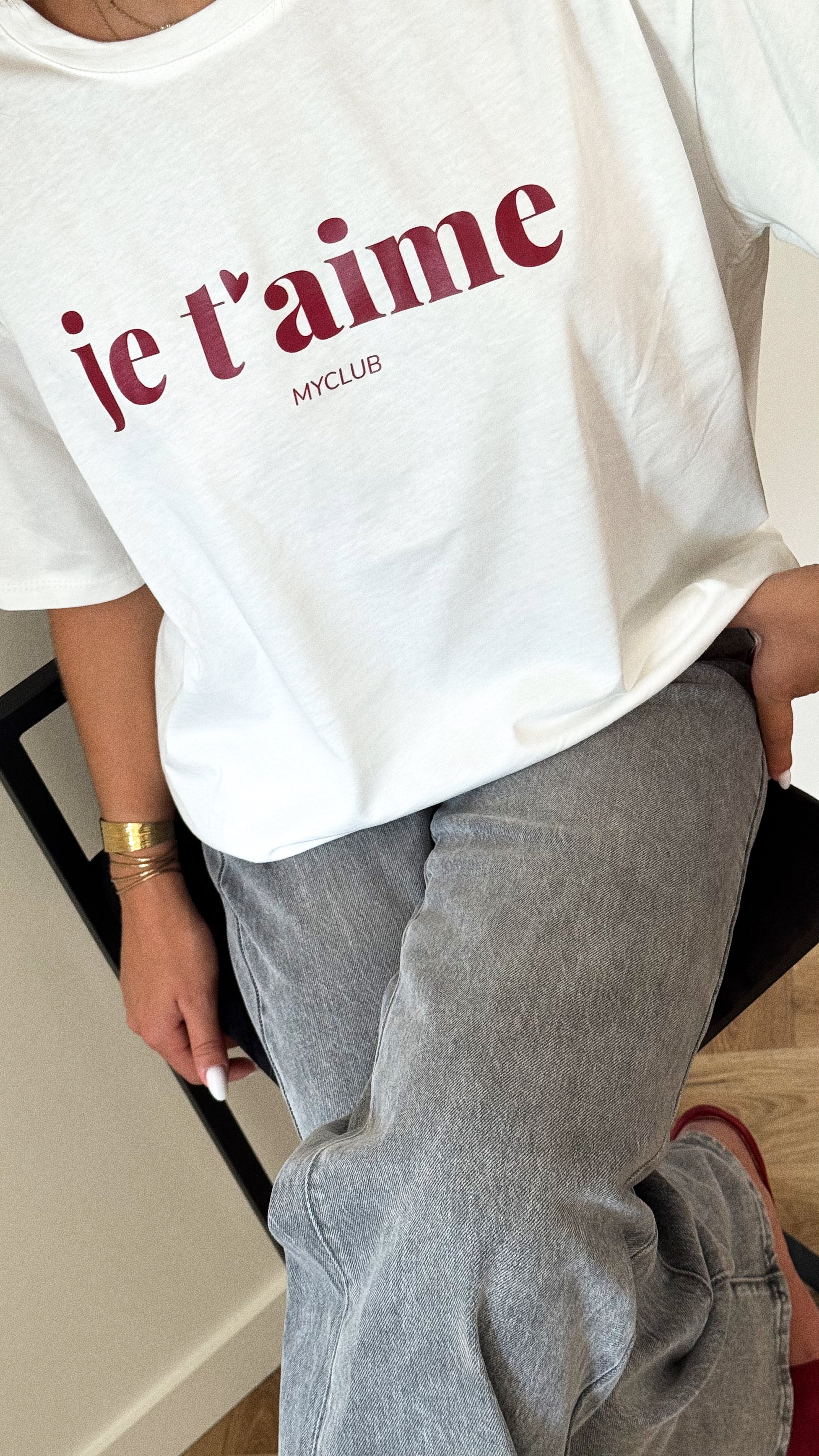 T-shirt édition limitée MYCLUB "Je t'aime"