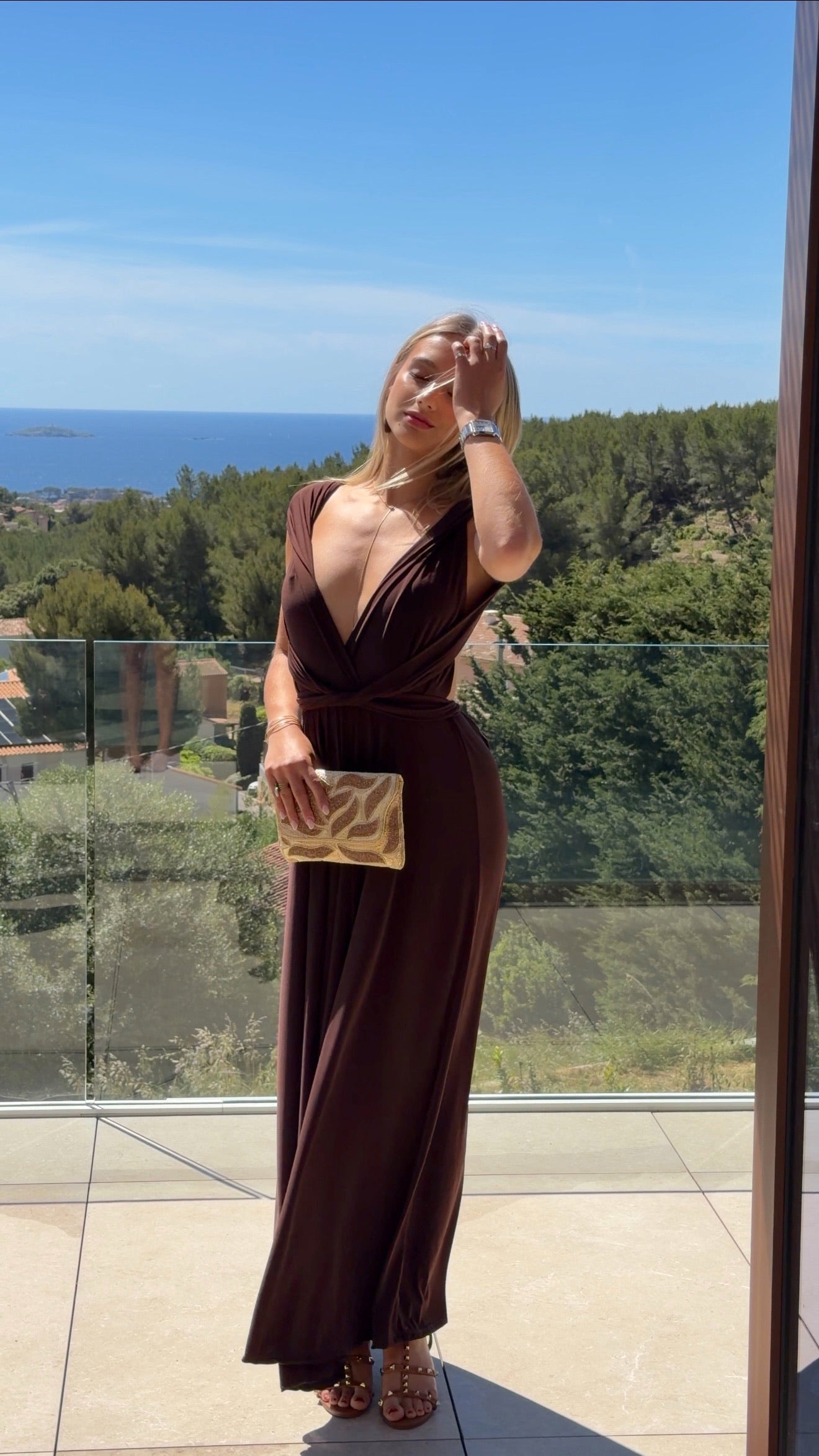 ROBE OLIVIA - CHOCO
