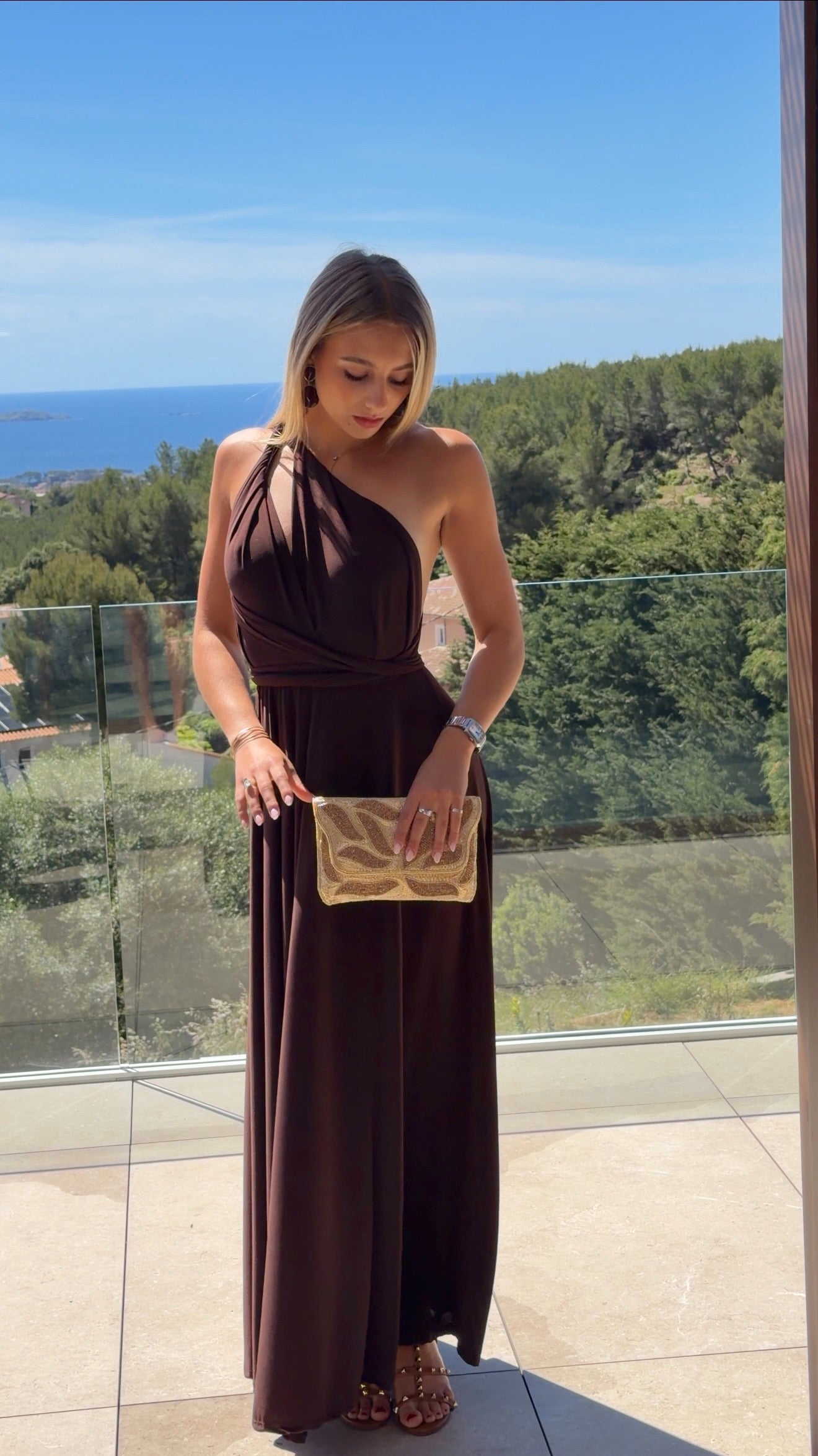 ROBE OLIVIA - CHOCO