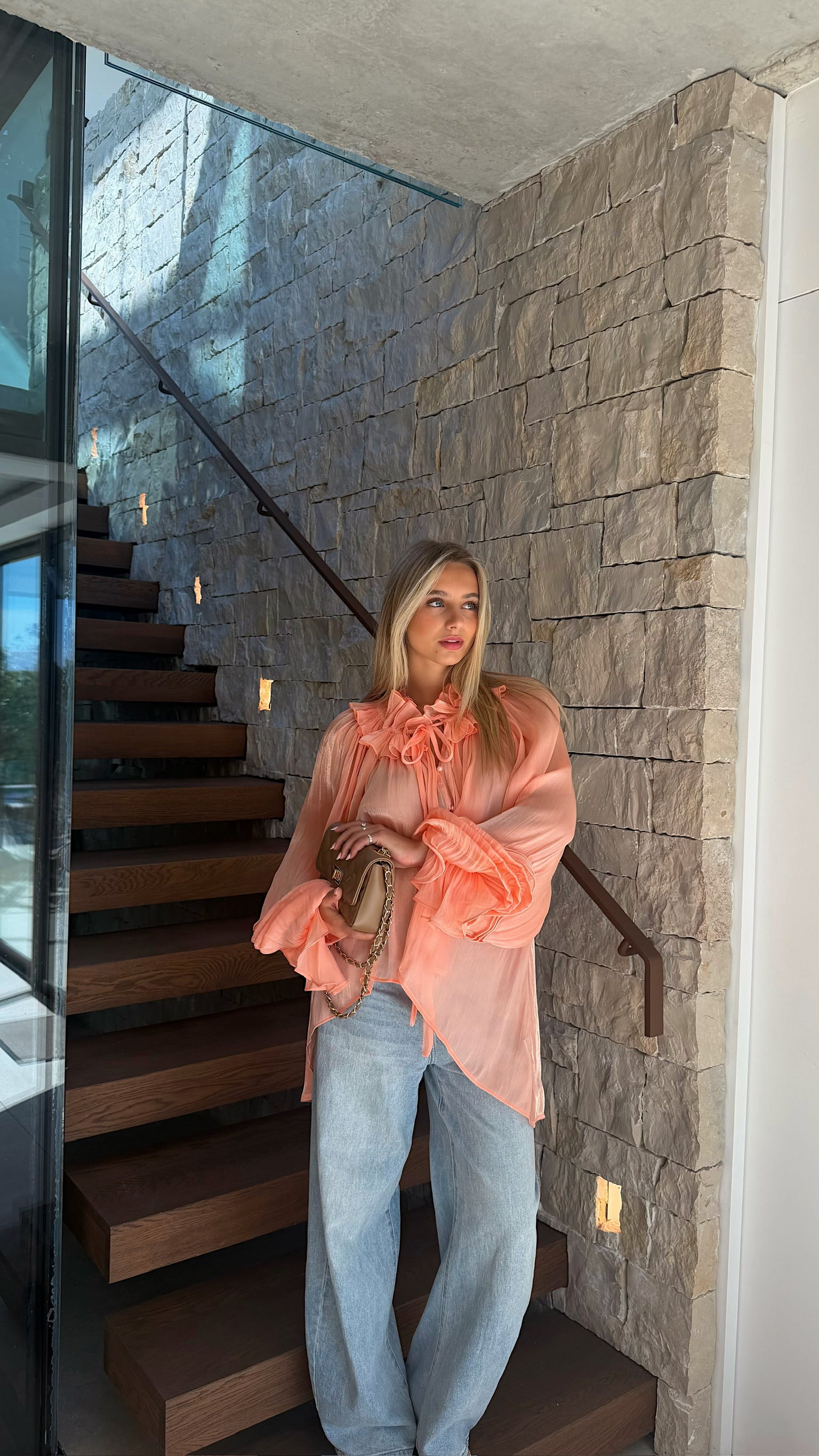 BLOUSE FLORIANE - CORAIL