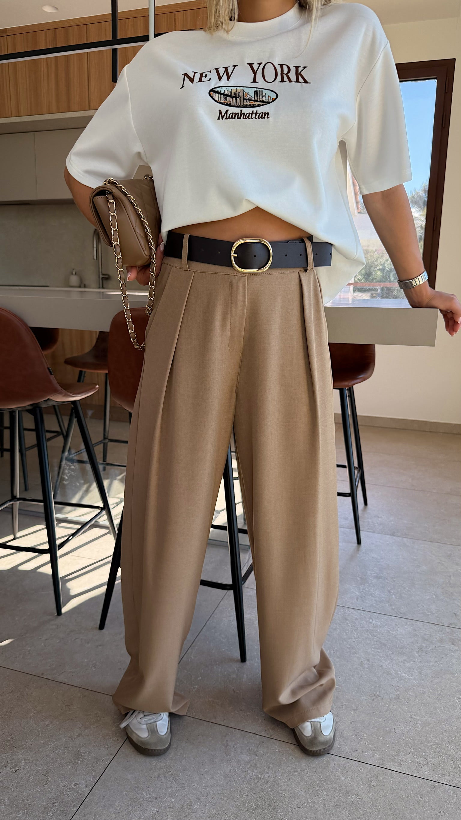 GEORGIO CAMEL TROUSERS
