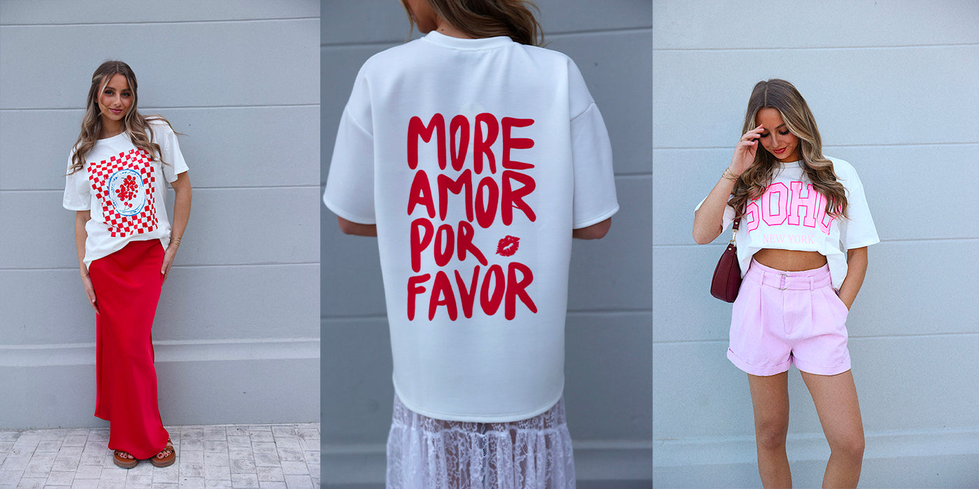 Le t-shirt oversize à inscription : la pièce phare à adopter en 2025