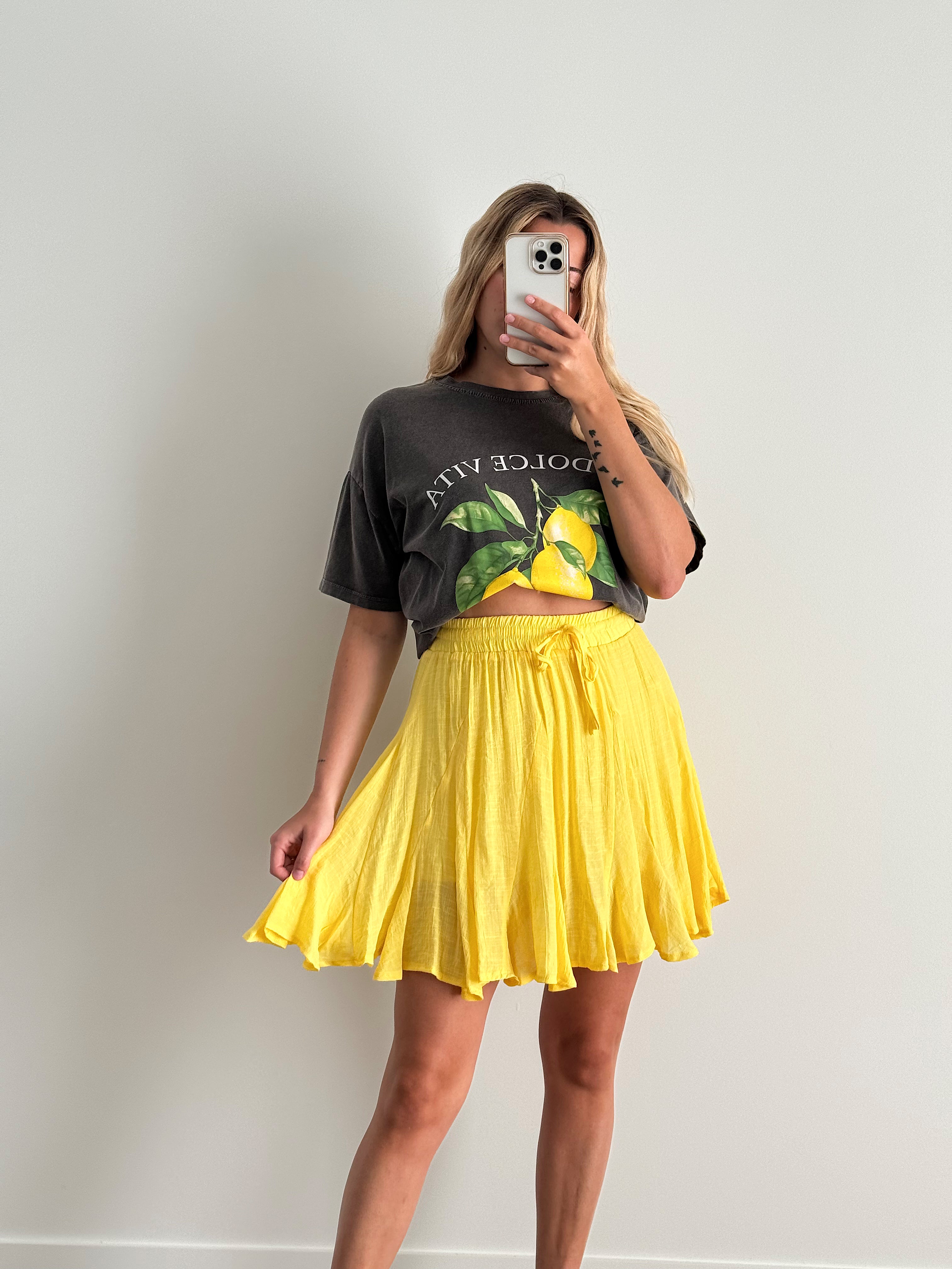 LOUISA SKIRT - YELLOW