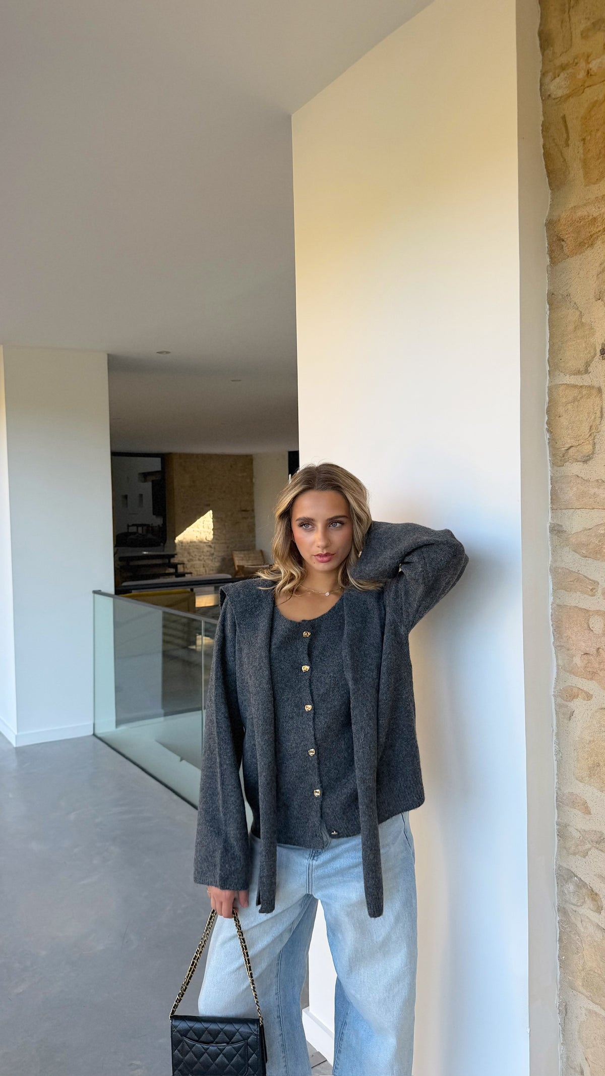 GILET LAURA - GRIS