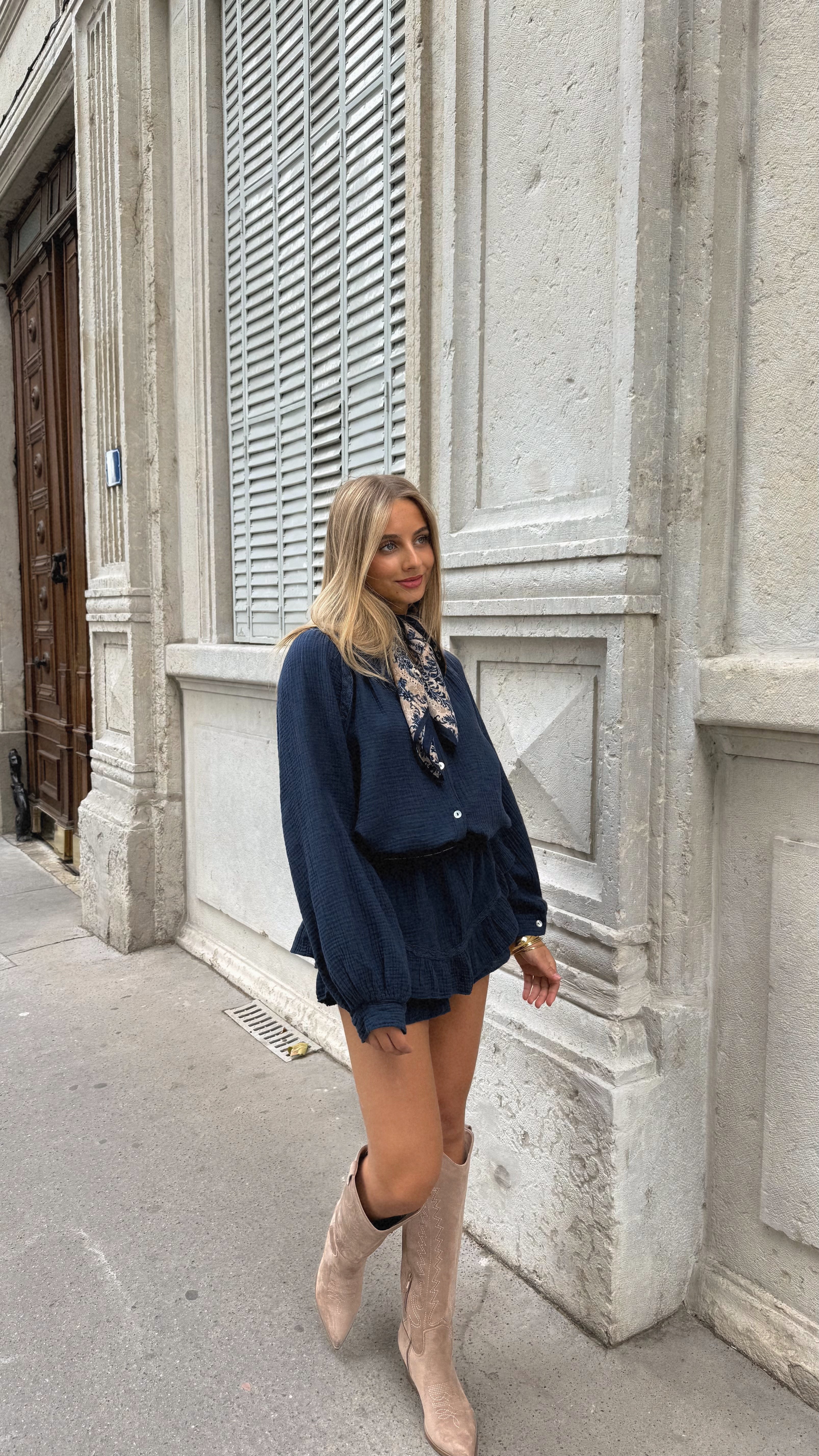 CONJUNTO MARIE - AZUL MARINO