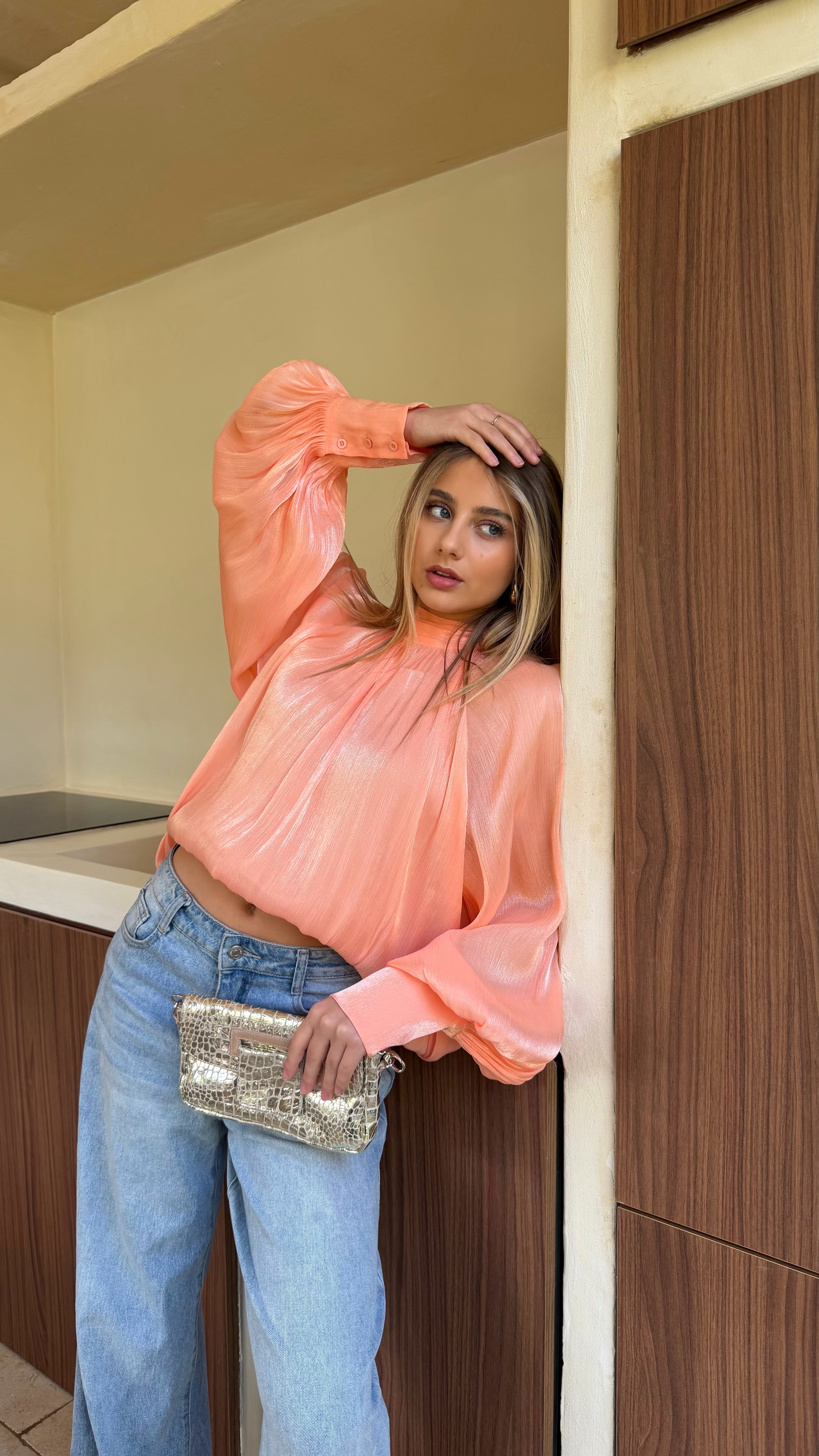 BLOUSE PRUNE - ORANGE