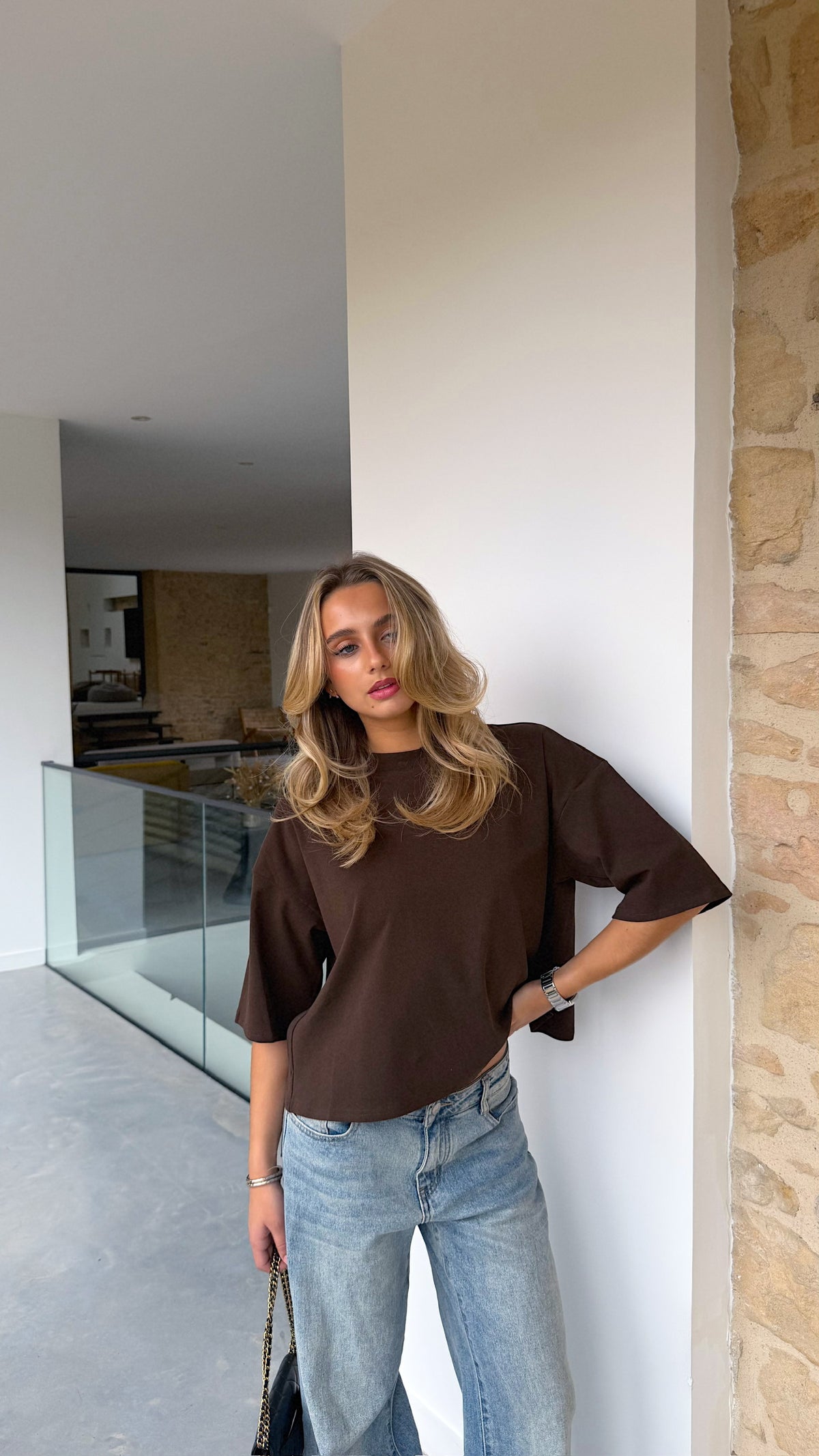 T-SHIRT LOUNA - CHOCO