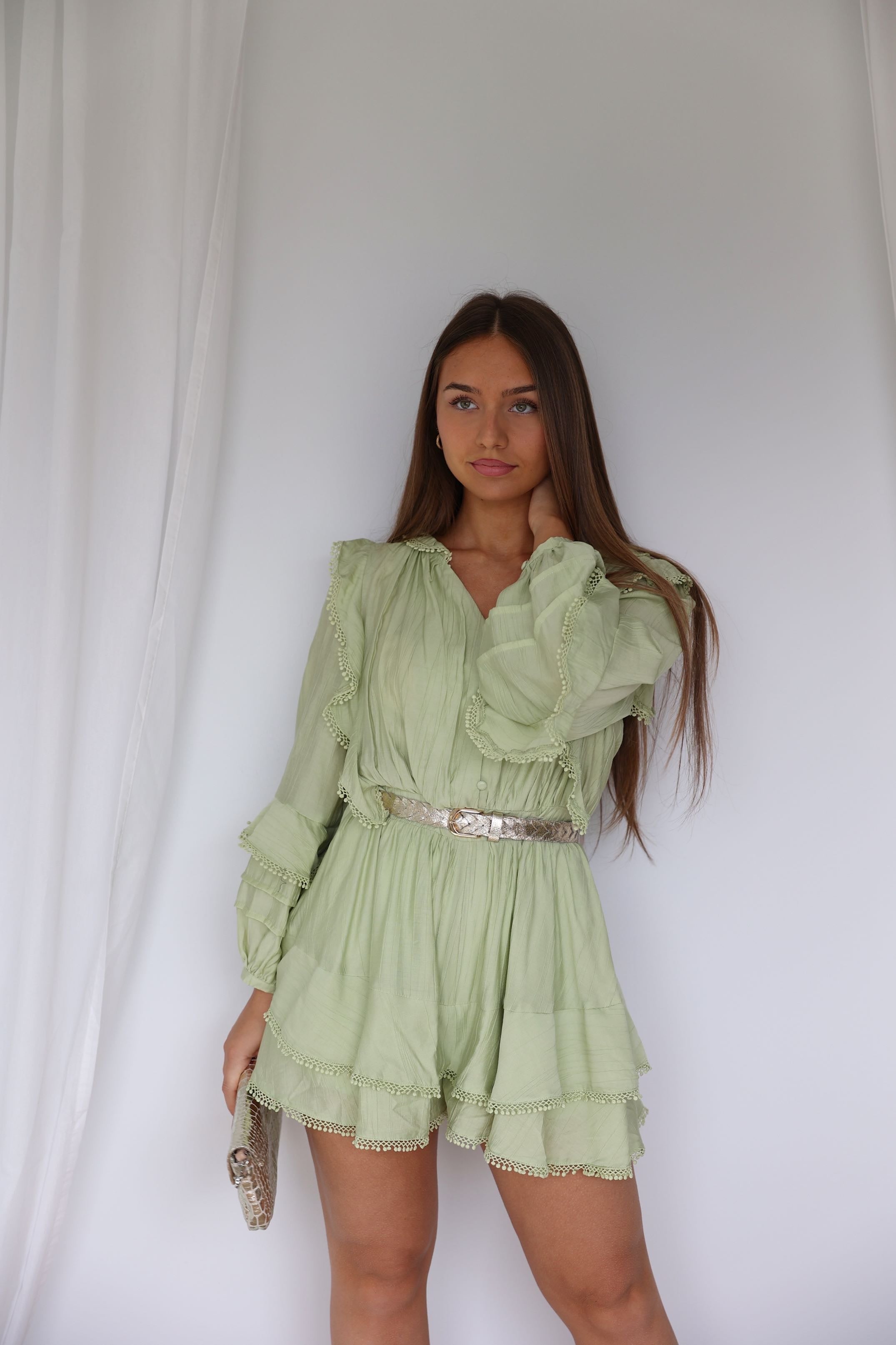 COMBISHORT LALIE -  VERT ANIS