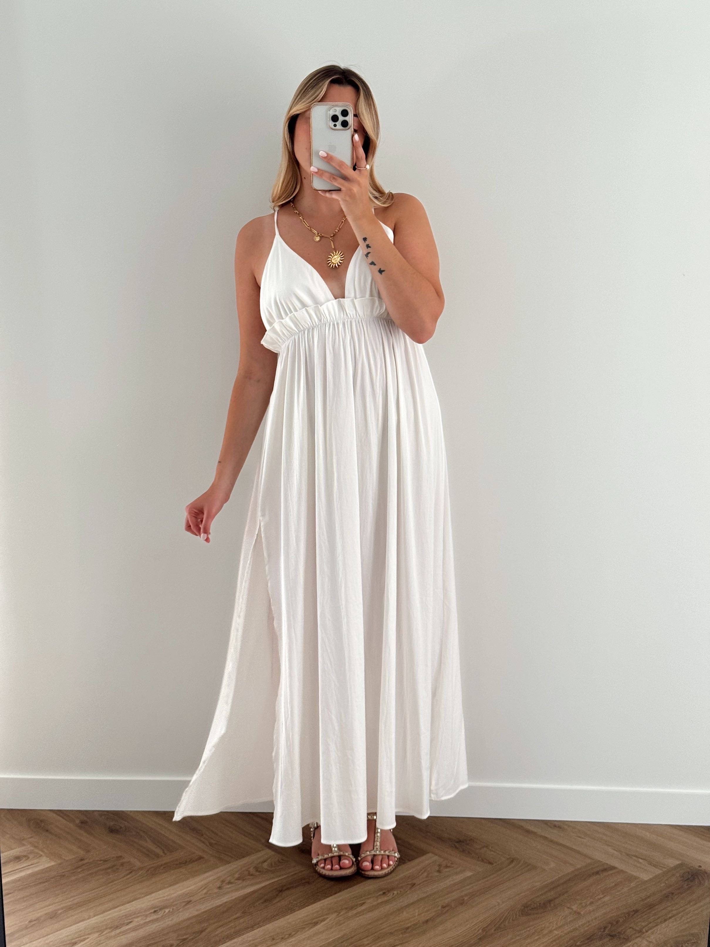 ROBE ANISSA -  BLANC