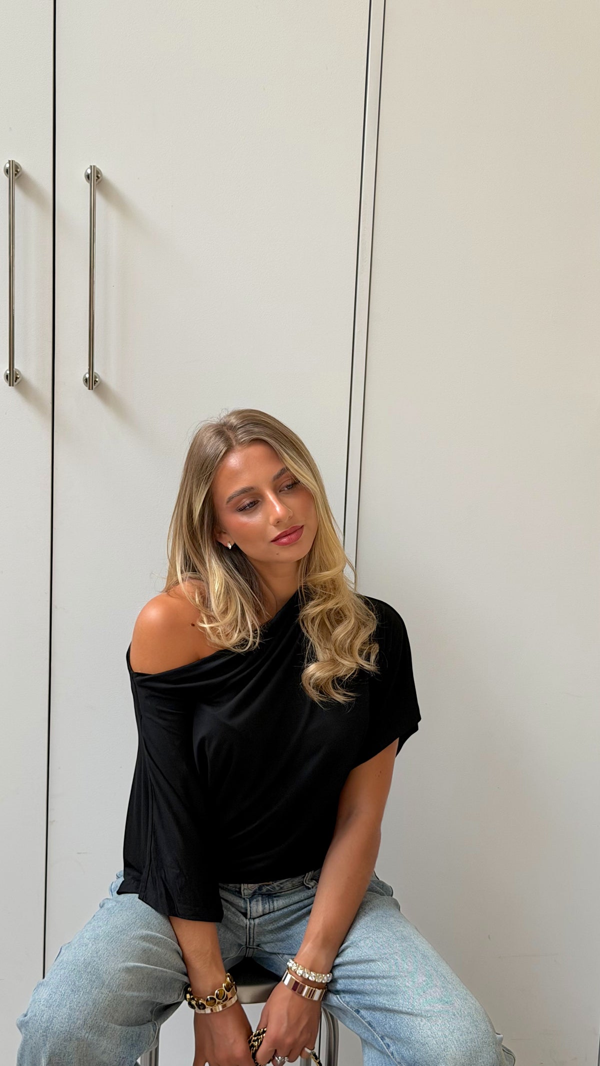 TOP MILA - NOIR