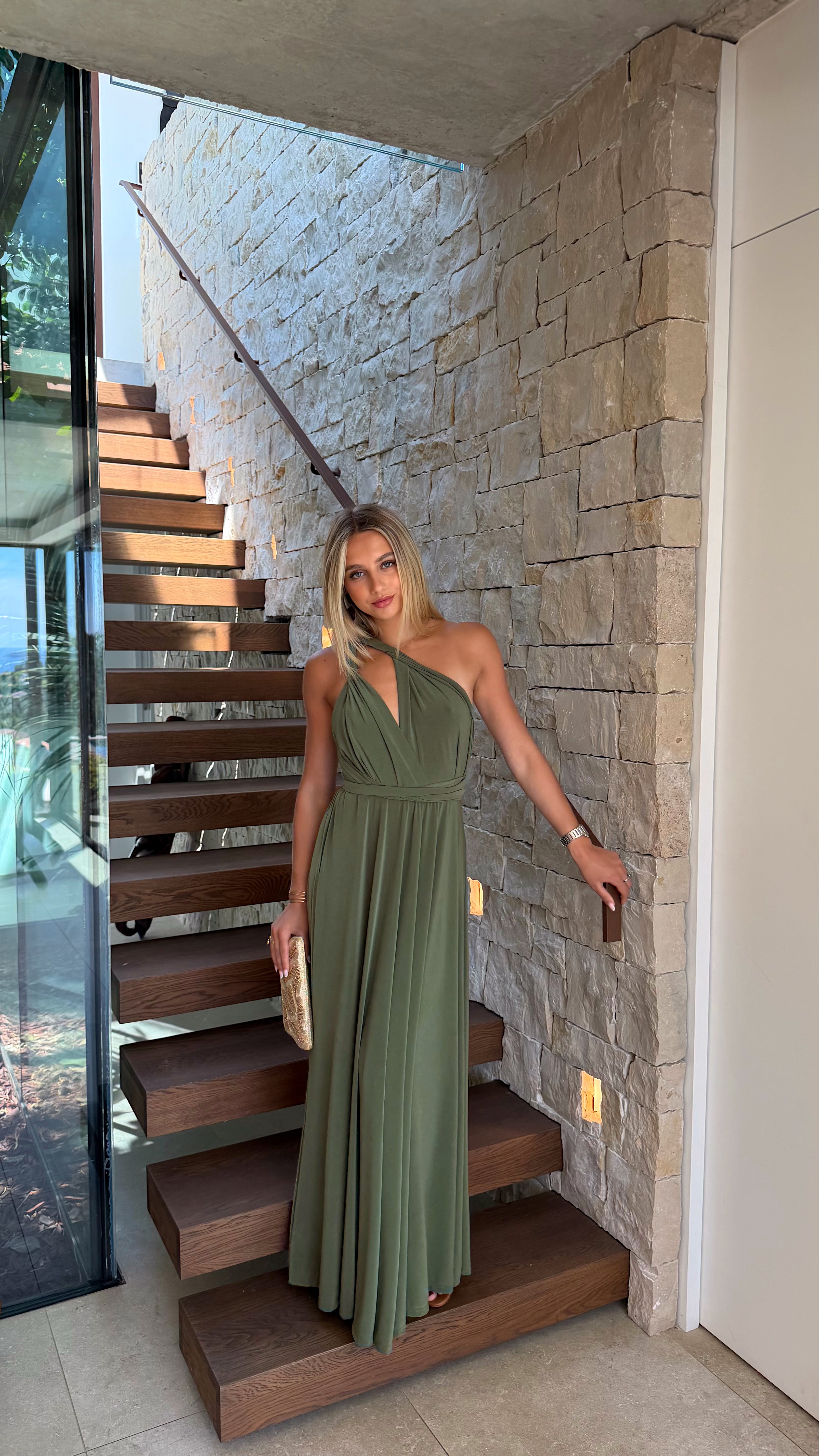 ROBE OLIVIA - VERT
