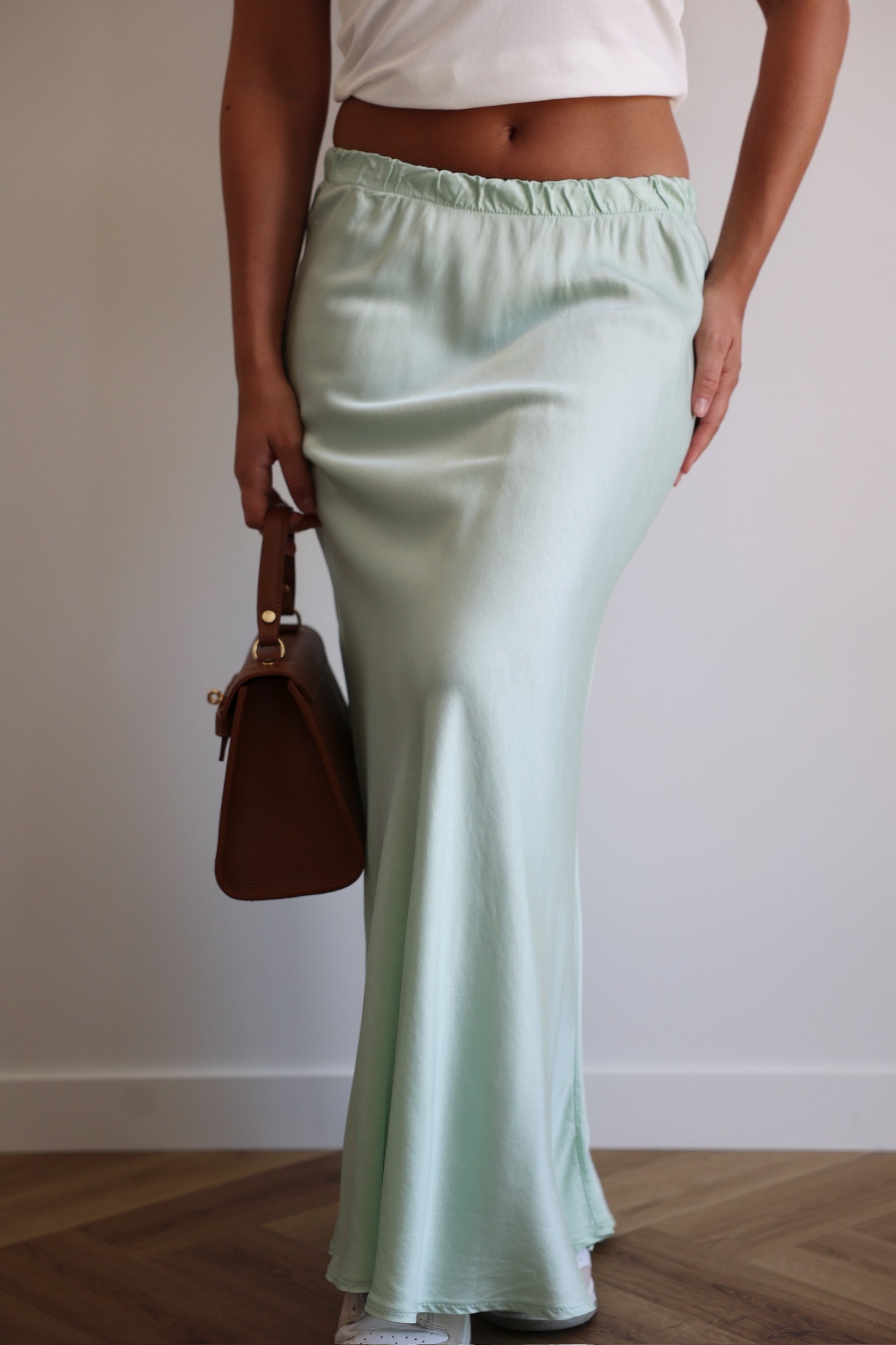 CHARLINE SKIRT - WATER GREEN