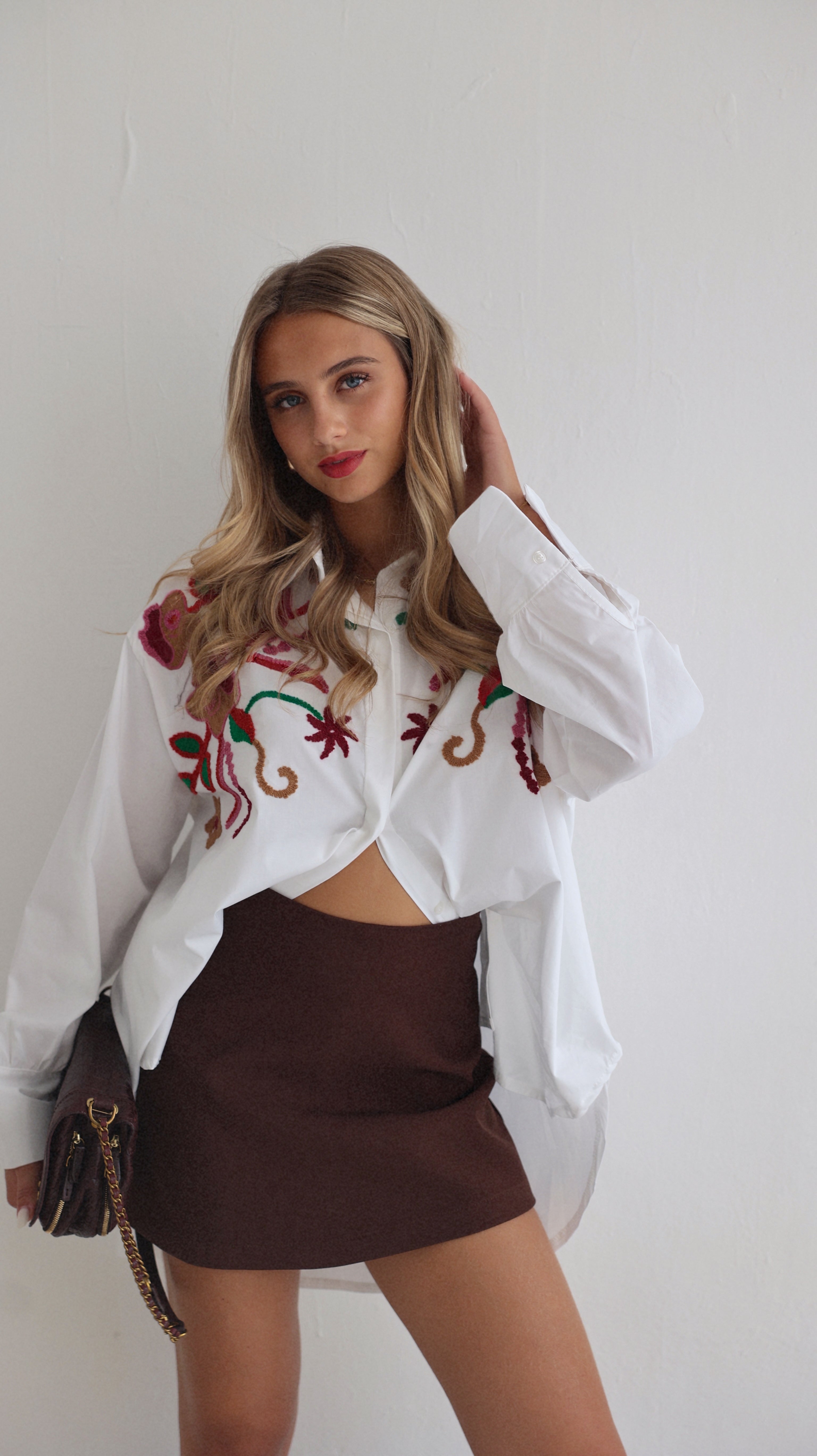 MIA SKORT-SHORTS - CHOCO