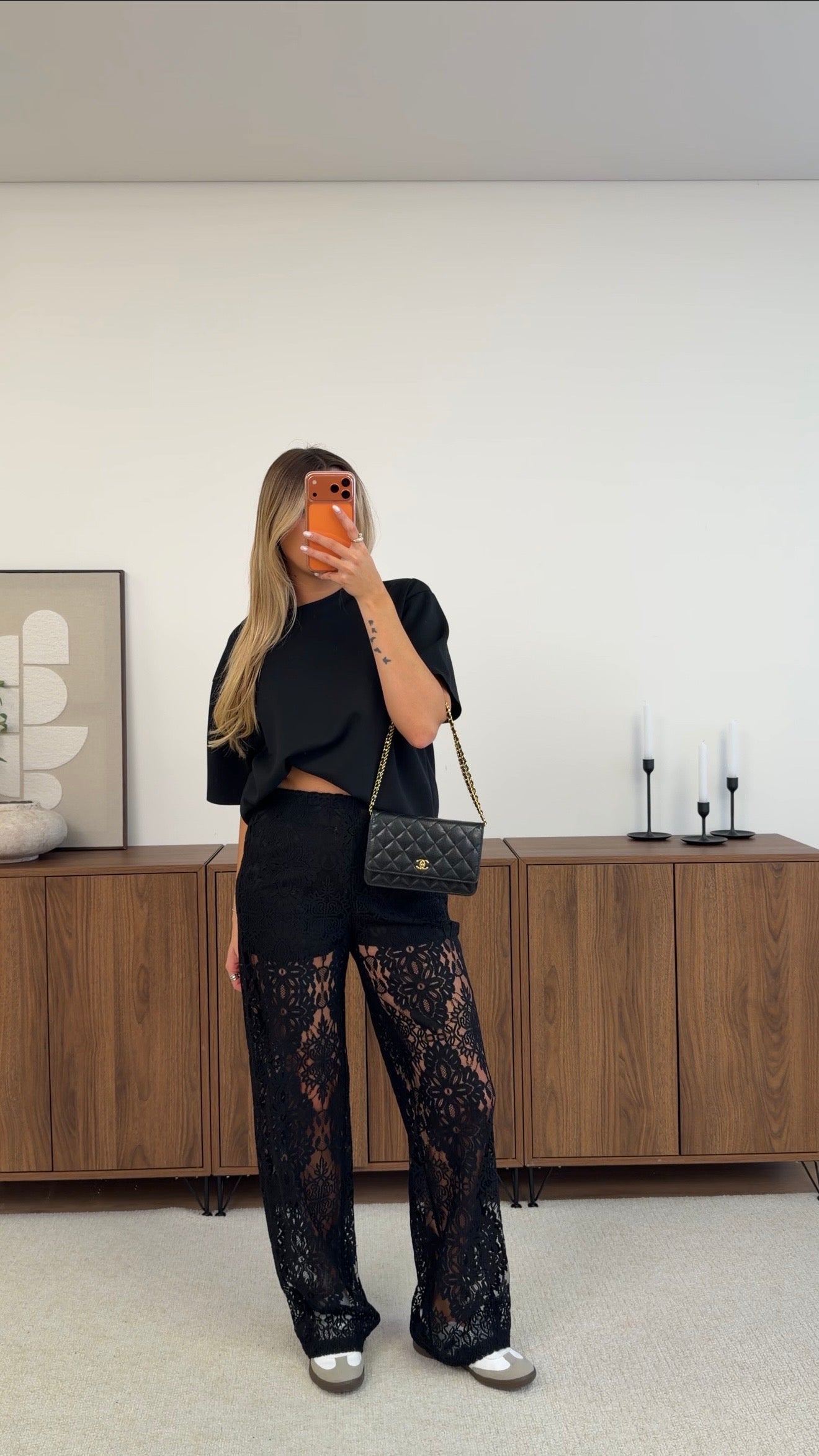 PANTALON PERLE - NOIR