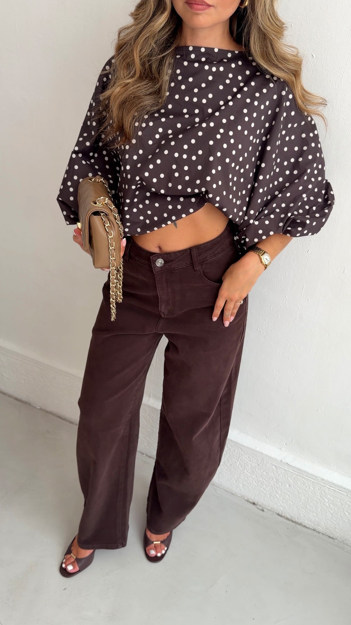 BLOUSE ANAIS - CHOCO