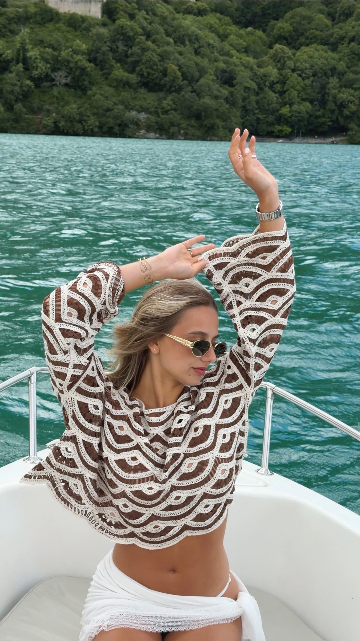 ALMA BLOUSE - CHOCO