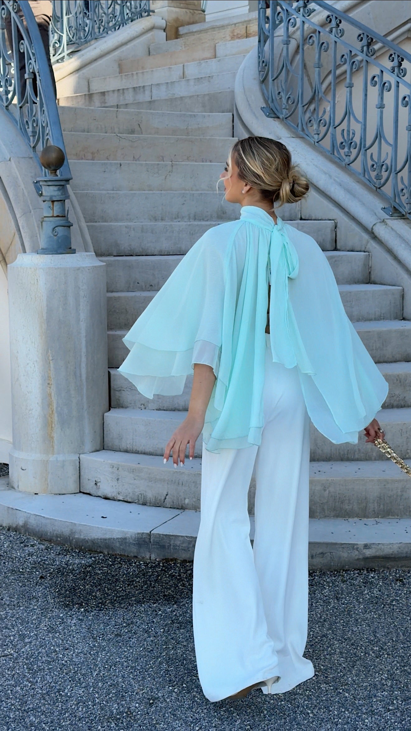 BLOUSE ISALIA - TURQUOISE