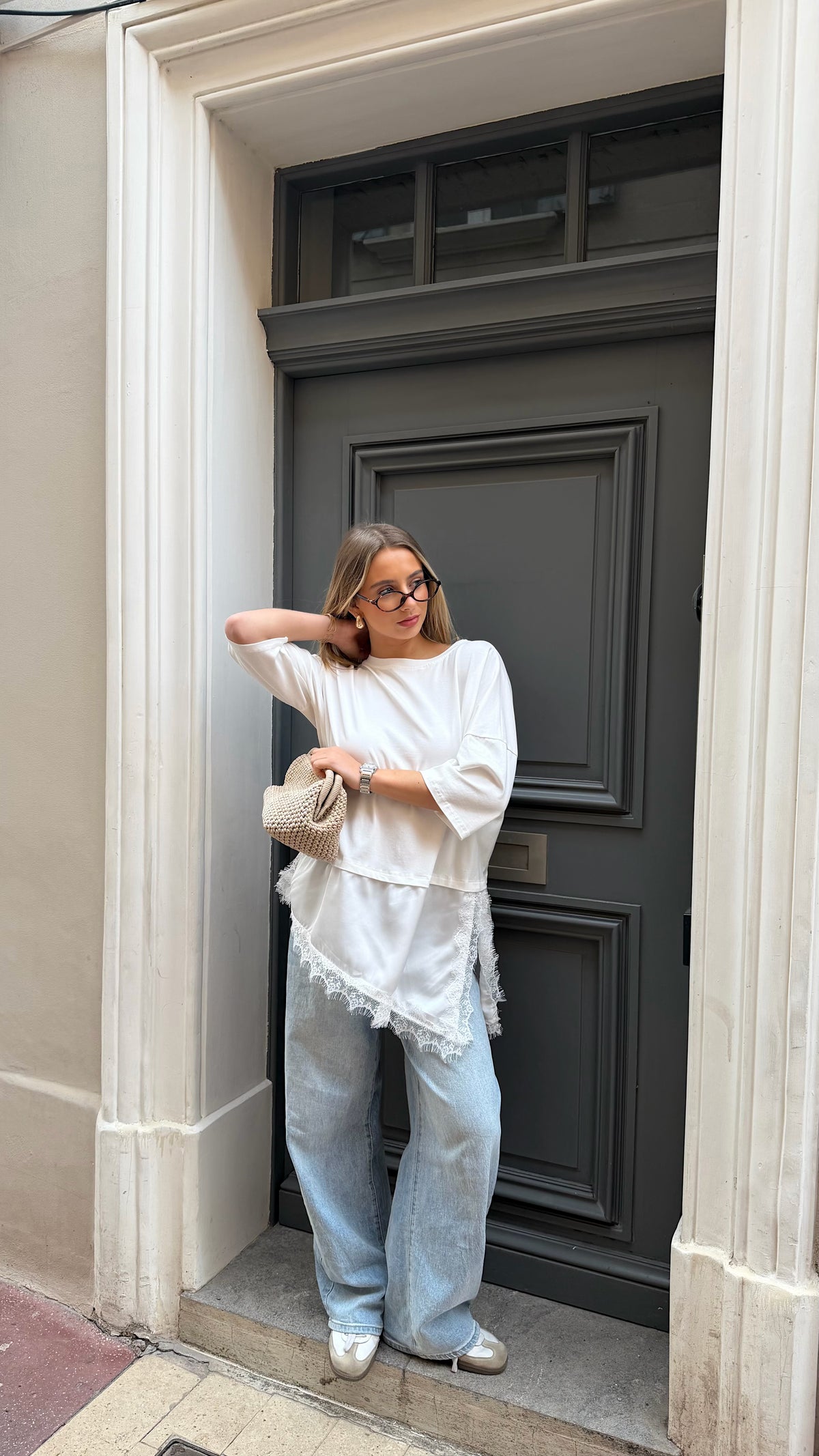 T-SHIRT LISON - BLANC