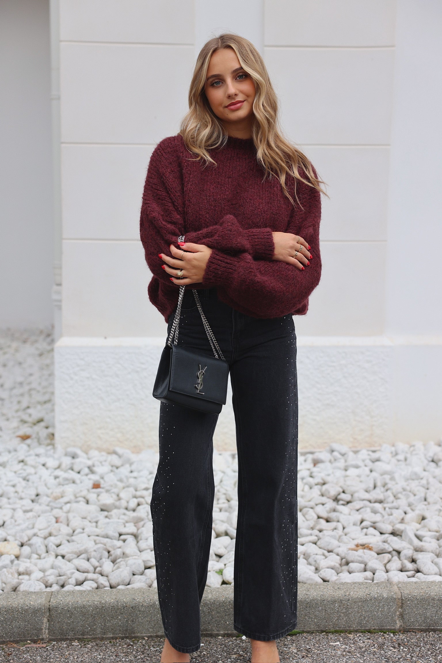 TESSIE SWEATER - BORDEAUX