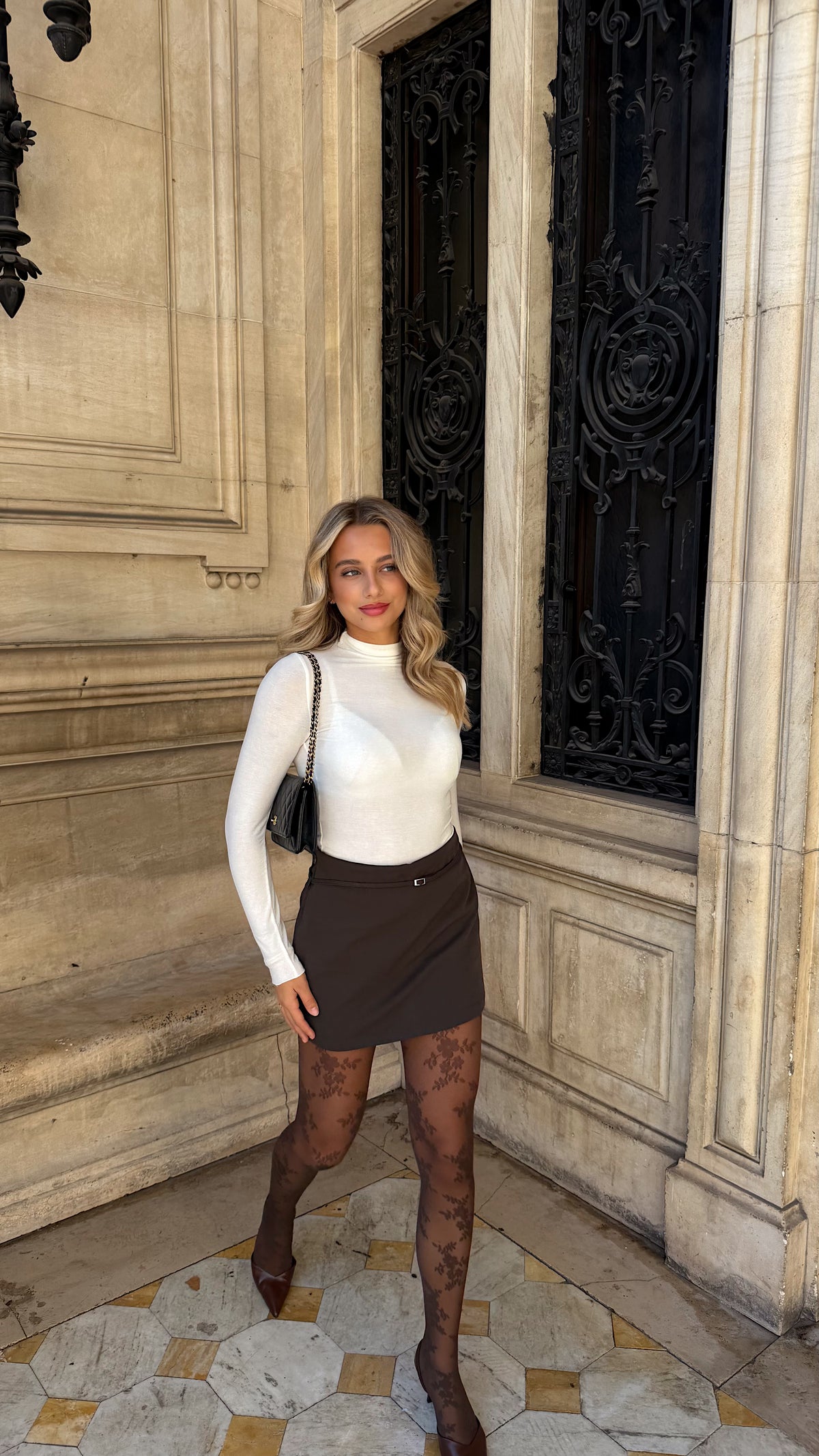 LOREN SKORT - CHOCO
