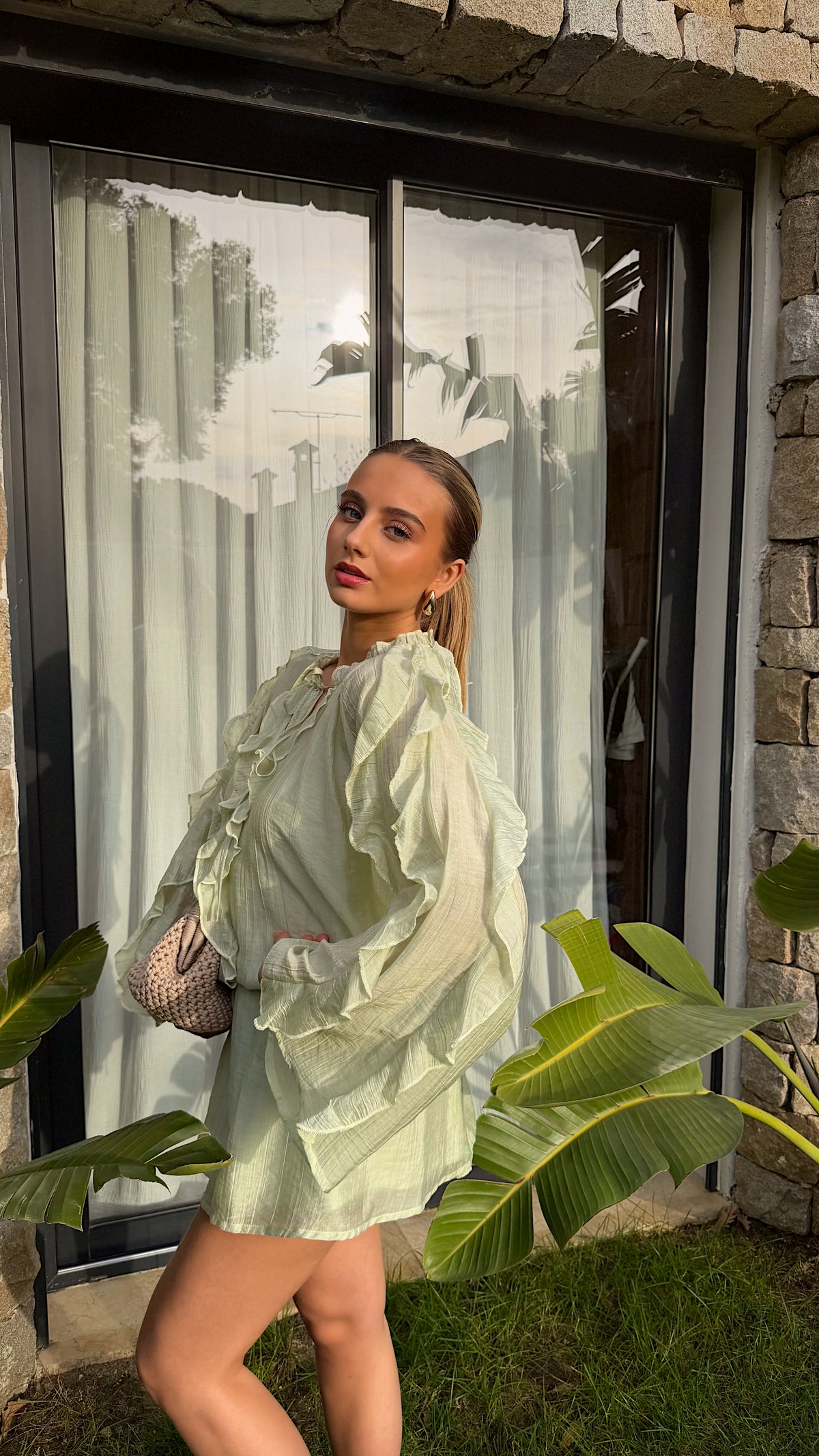 VESTIDO CAROLINE - VERDE ANÍS