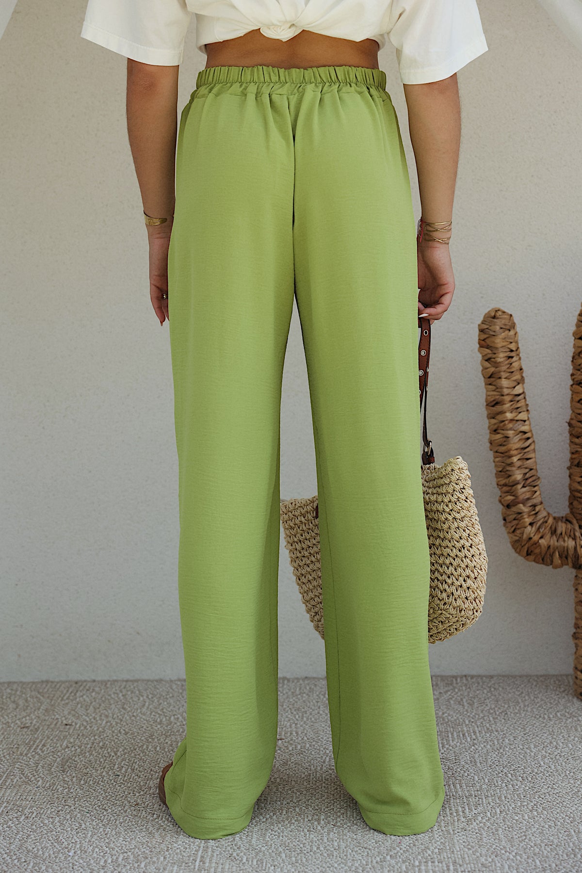 PANTALON SOLUNA - VERT PISTACHE