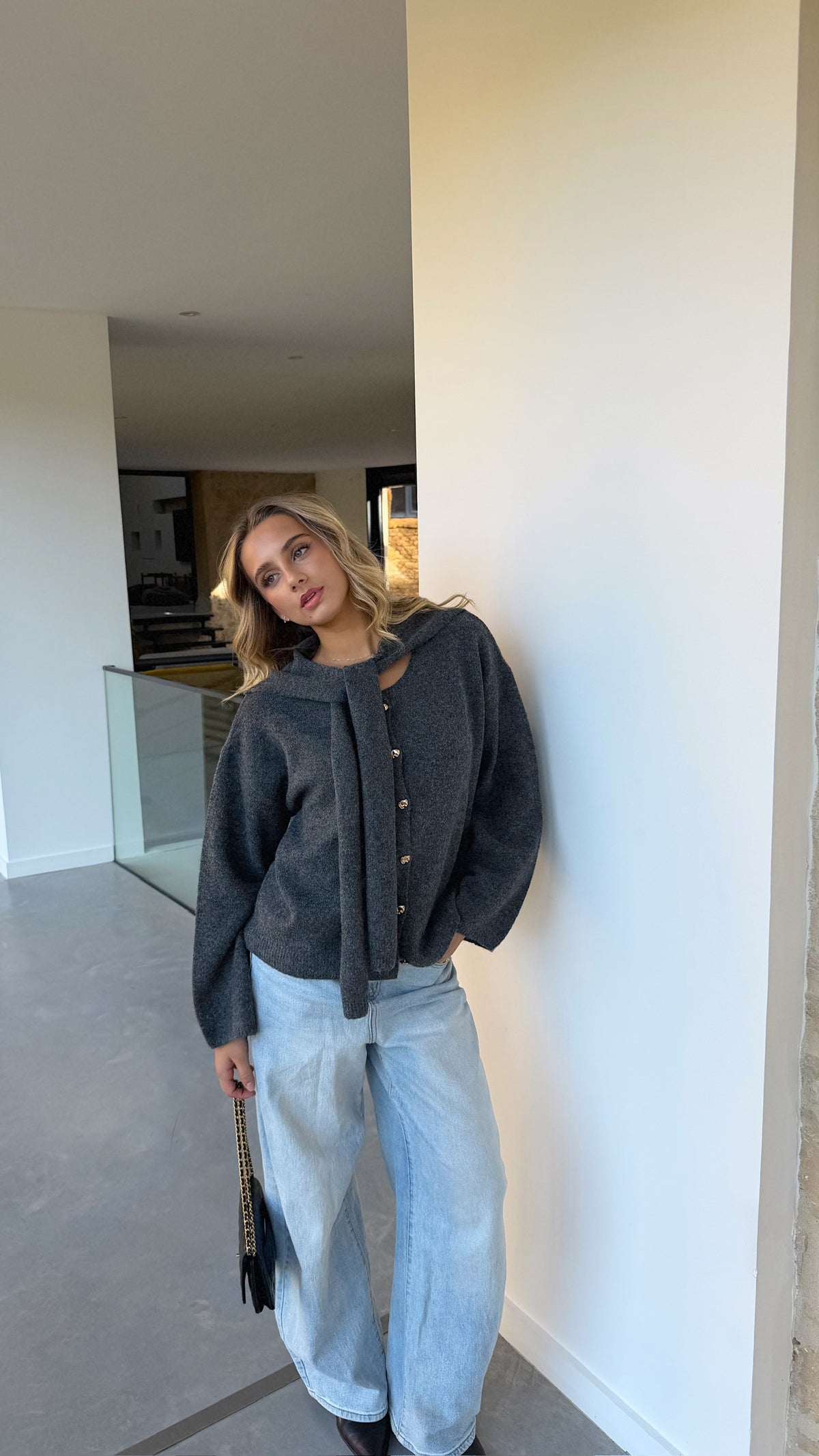 GILET LAURA - GRIS