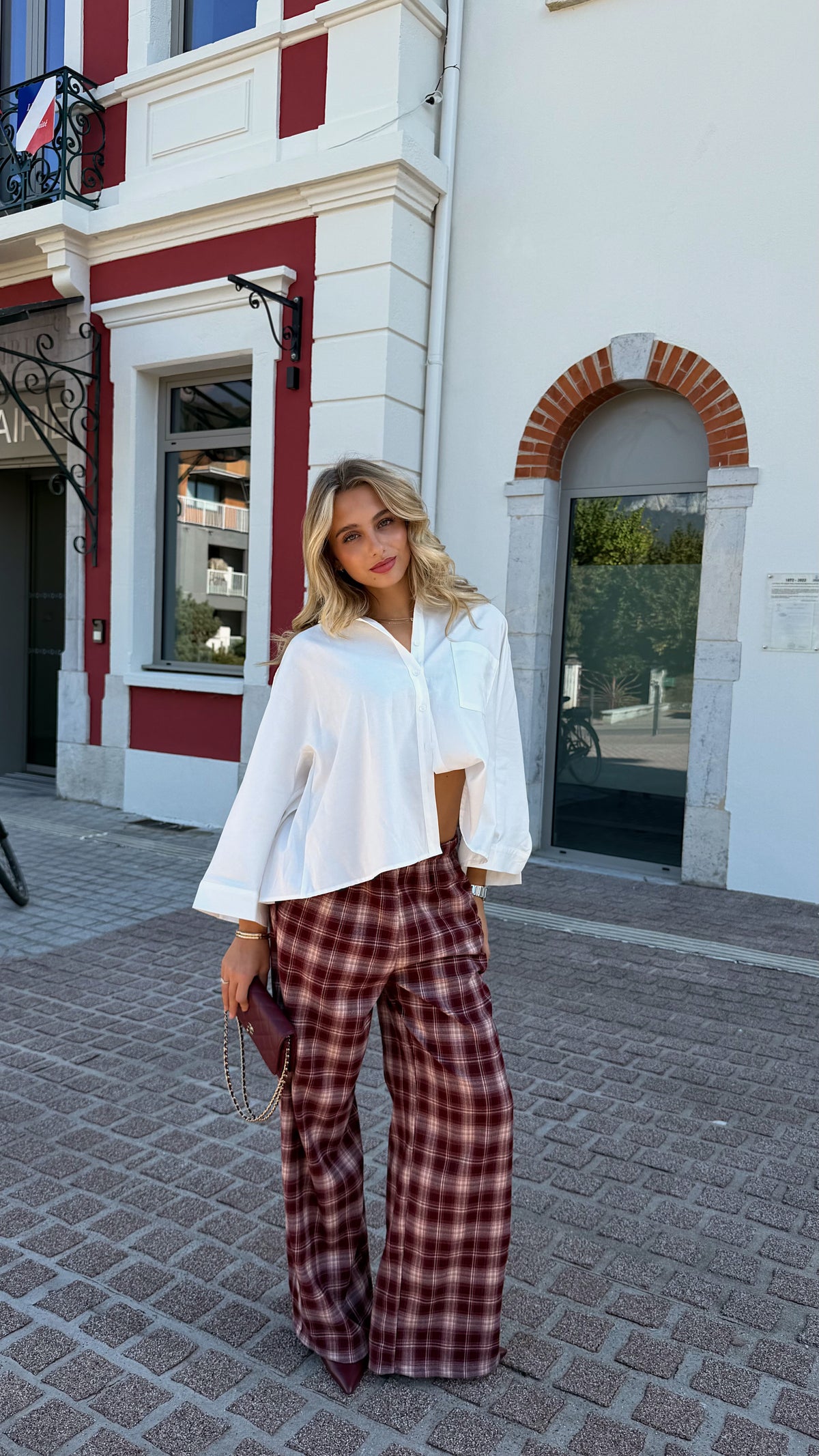 AXEL TROUSERS - BURGUNDY