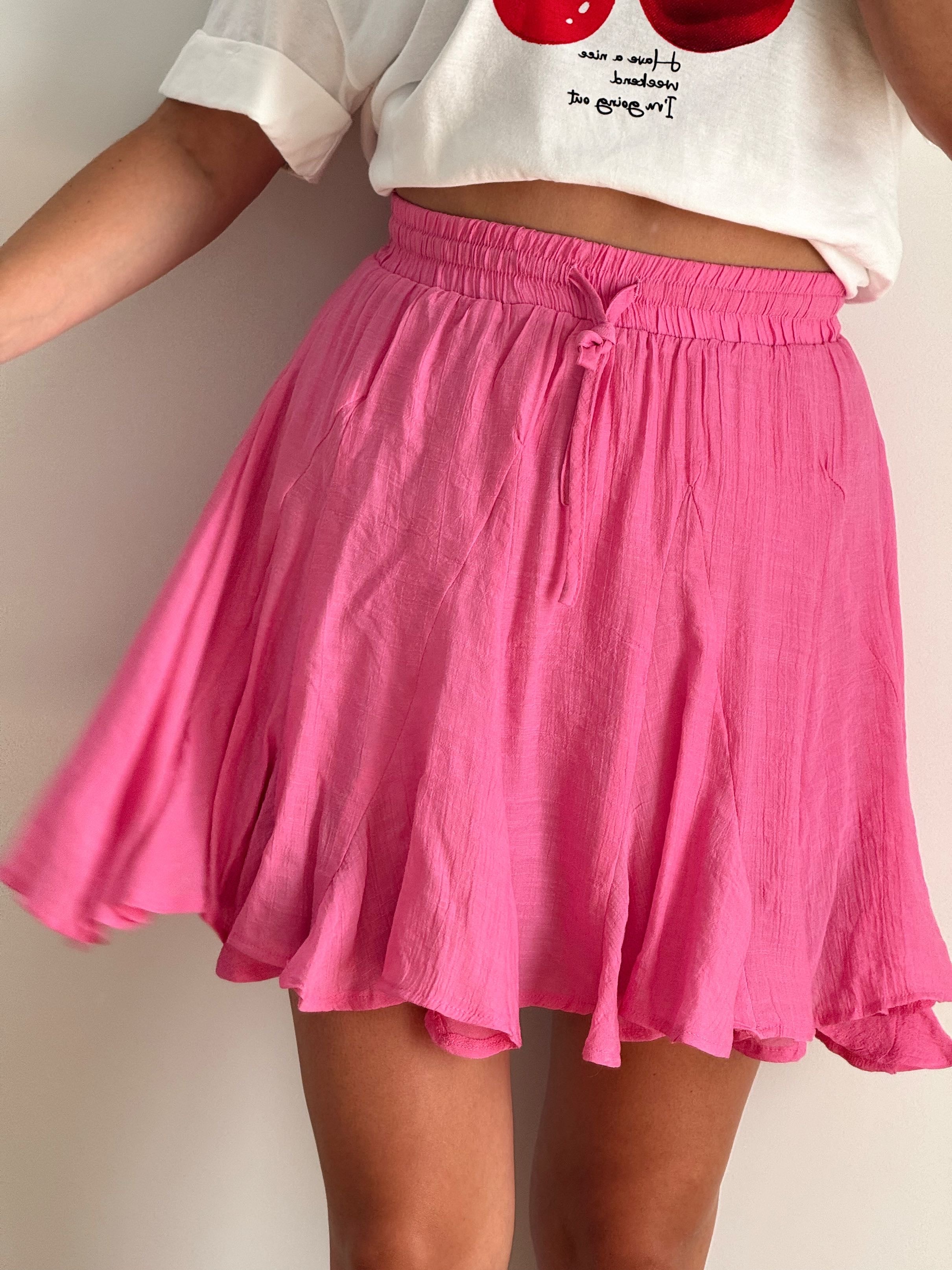 LOUISA SKIRT - FUSCHIA