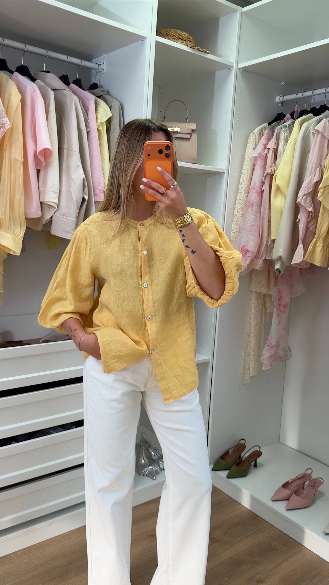 CHEMISE MAGALIE - JAUNE