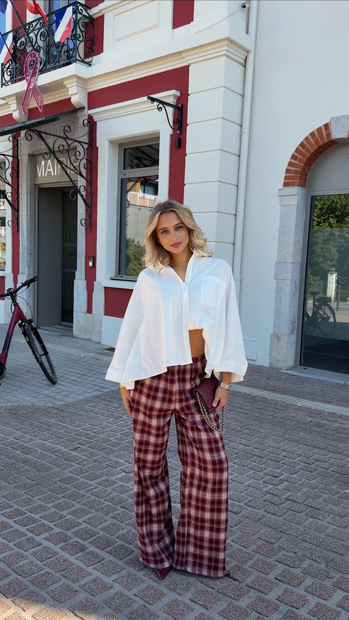 AXEL TROUSERS - BURGUNDY
