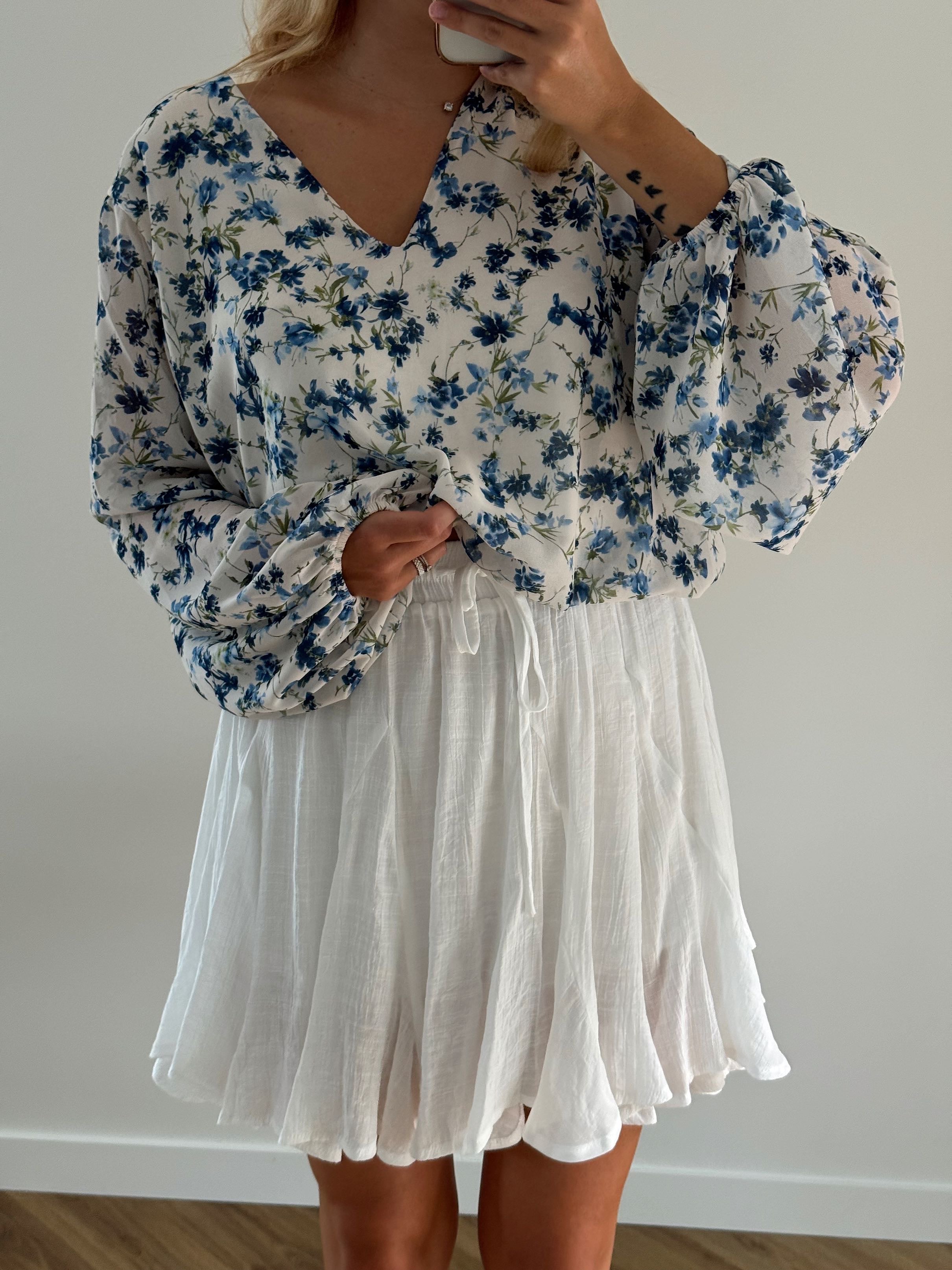 BLOUSE LUDIVINE - BLEU