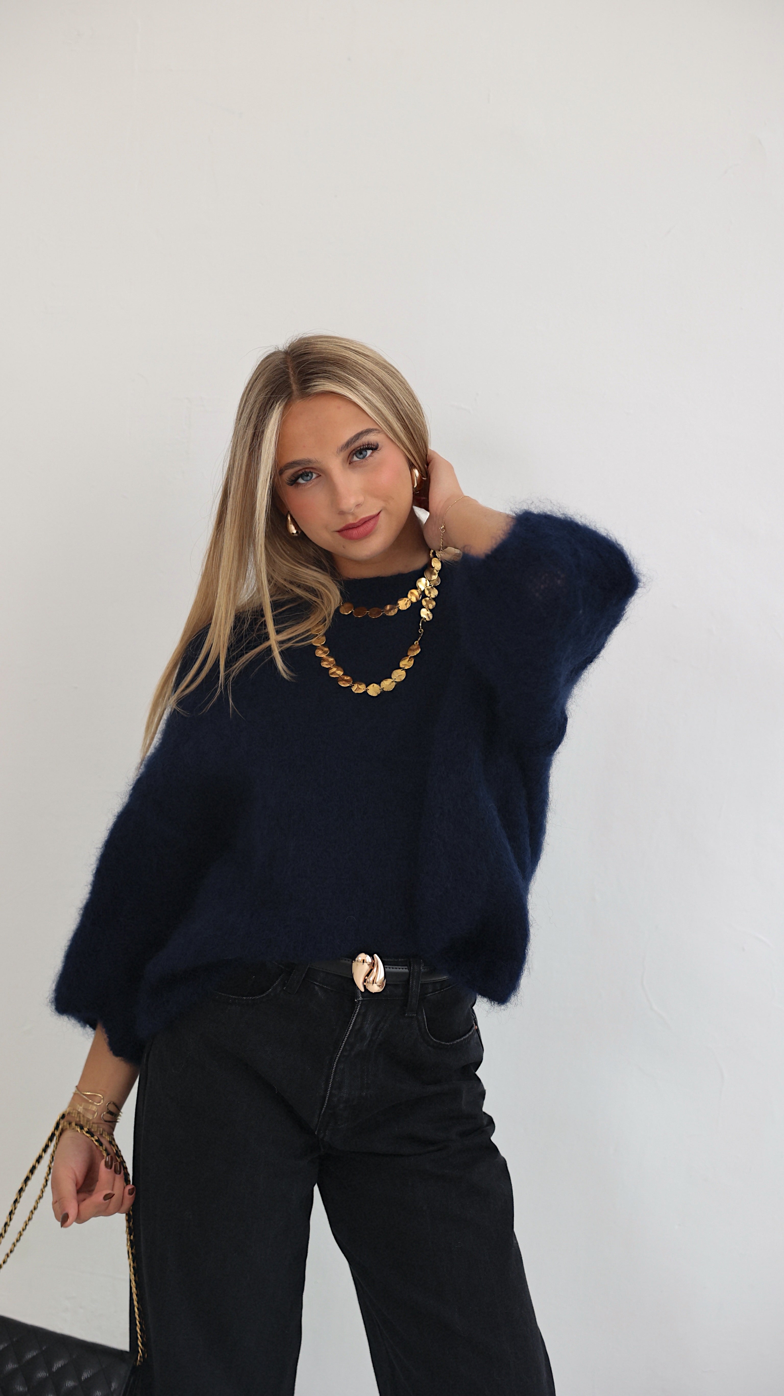 PULL EMMA - BLEU MARINE