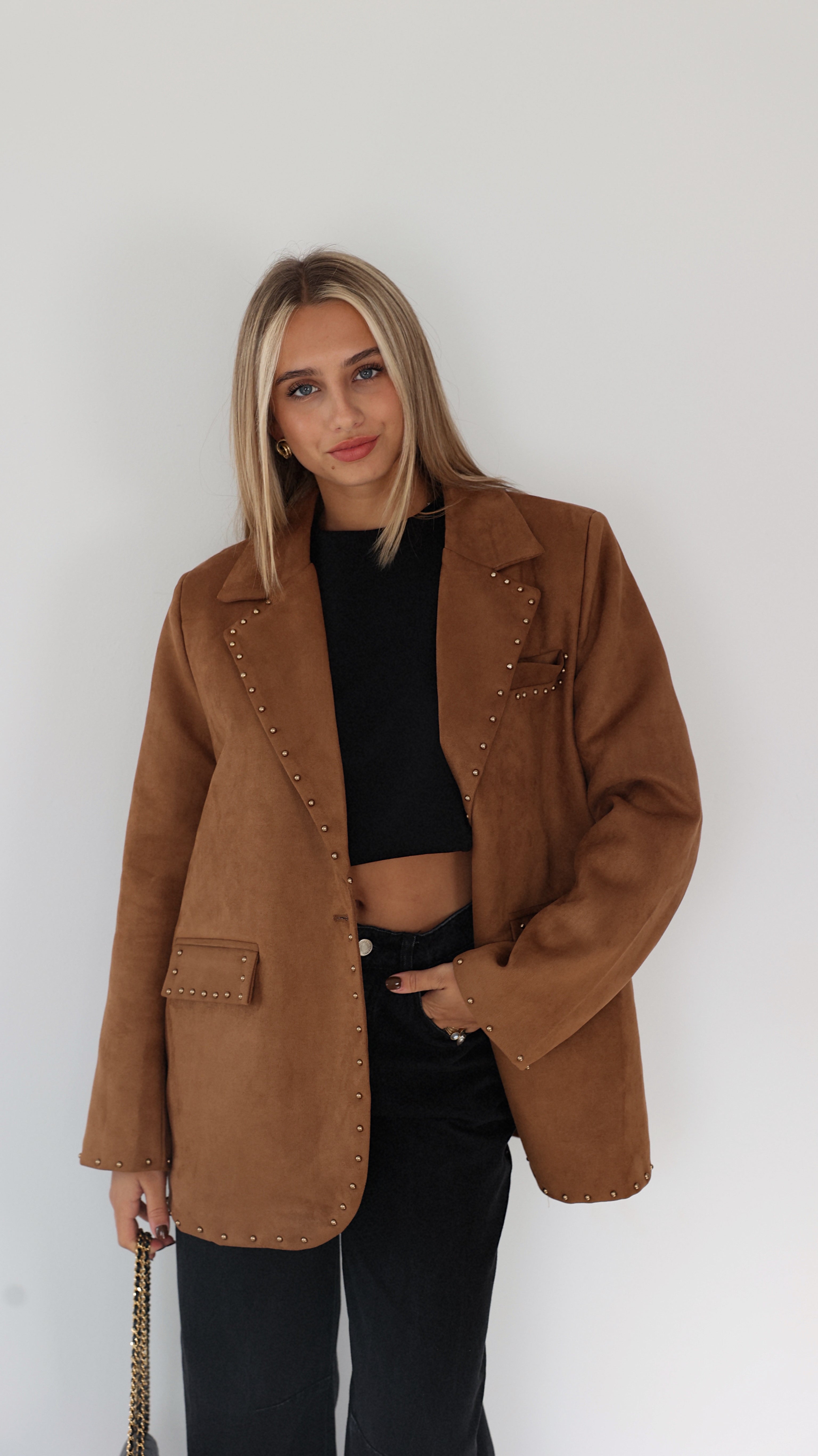 DANIA BLAZER - CAMEL