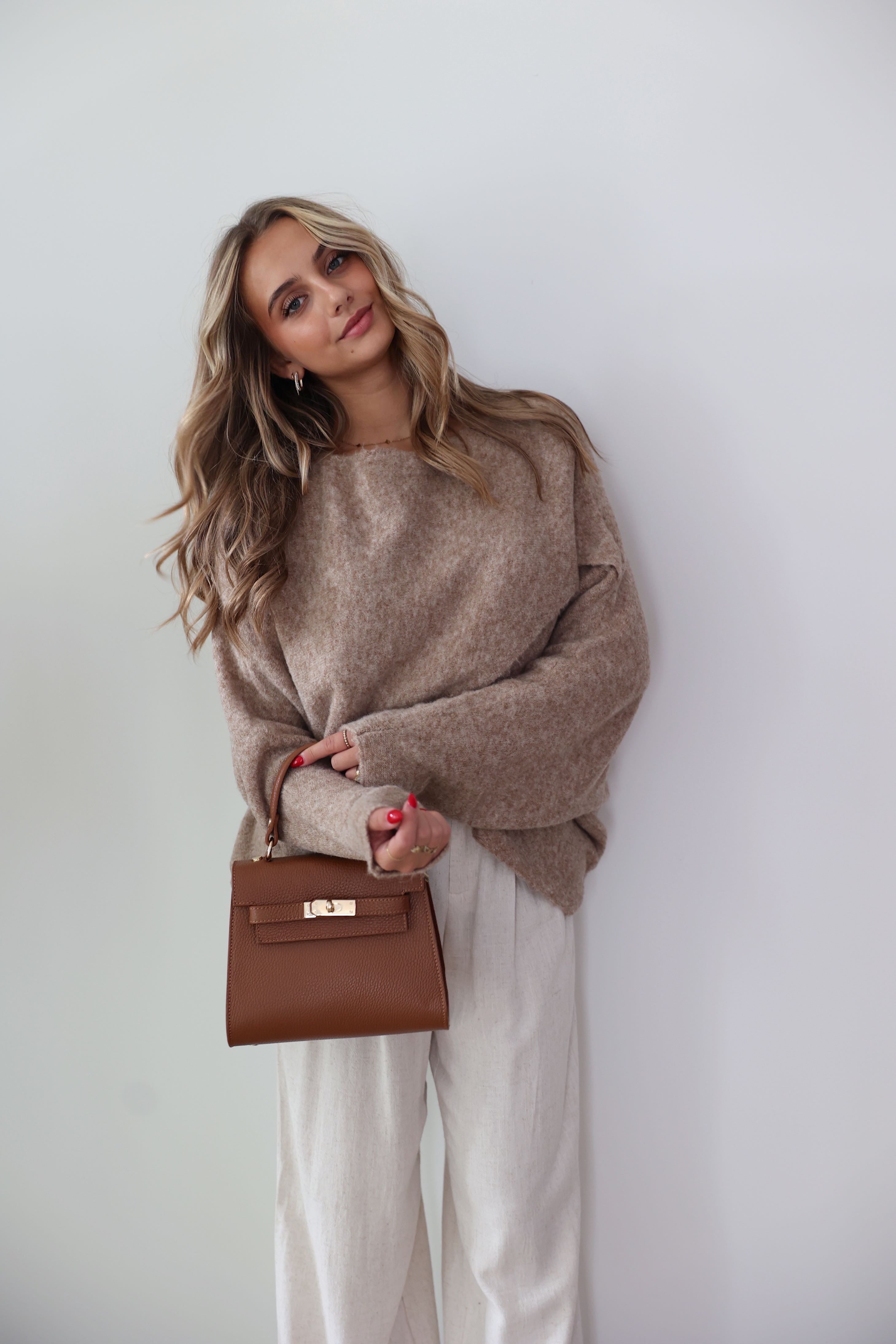 PULL PONCHO EVA - TAUPE