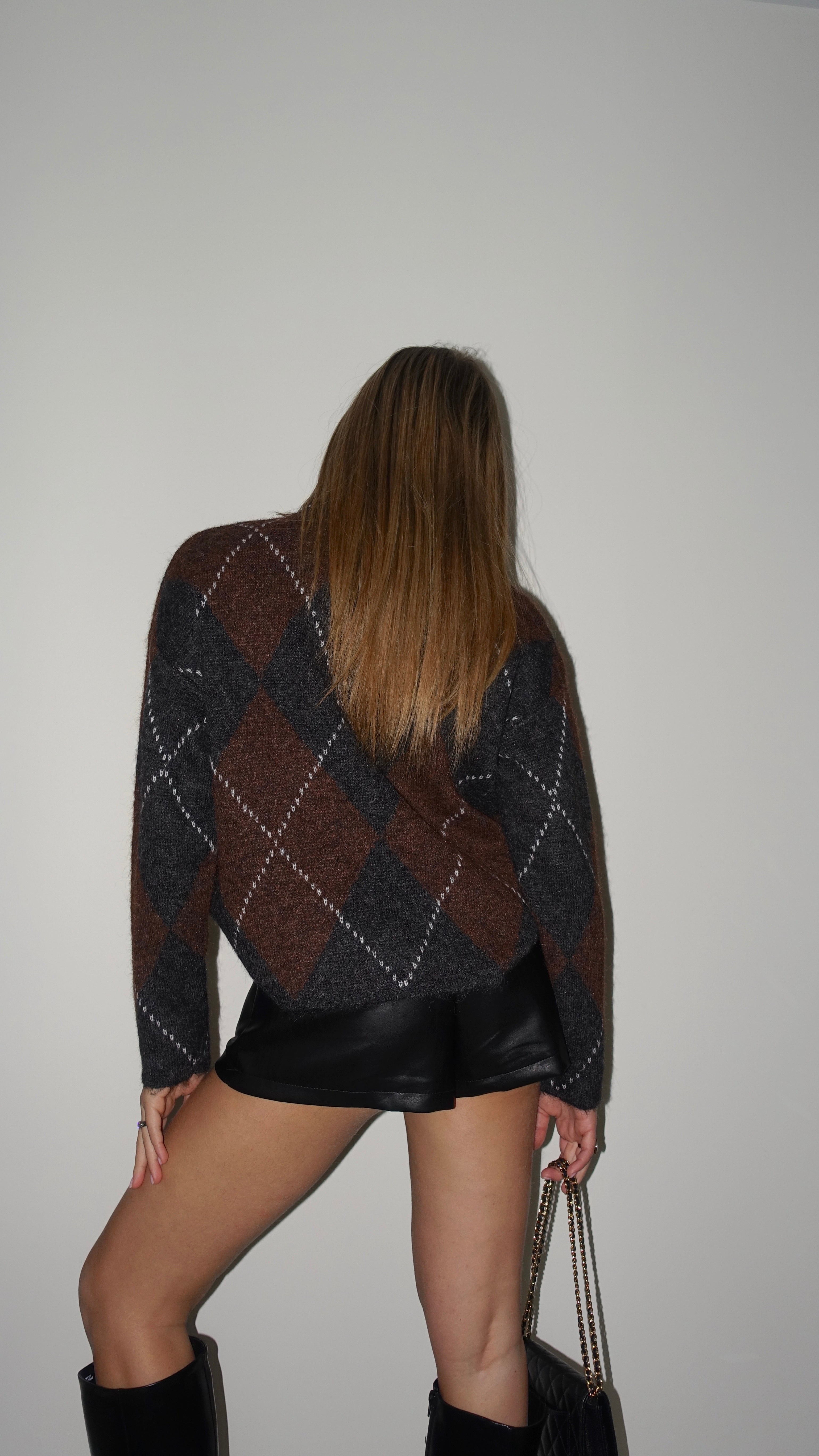 PULL LEA - MARRON