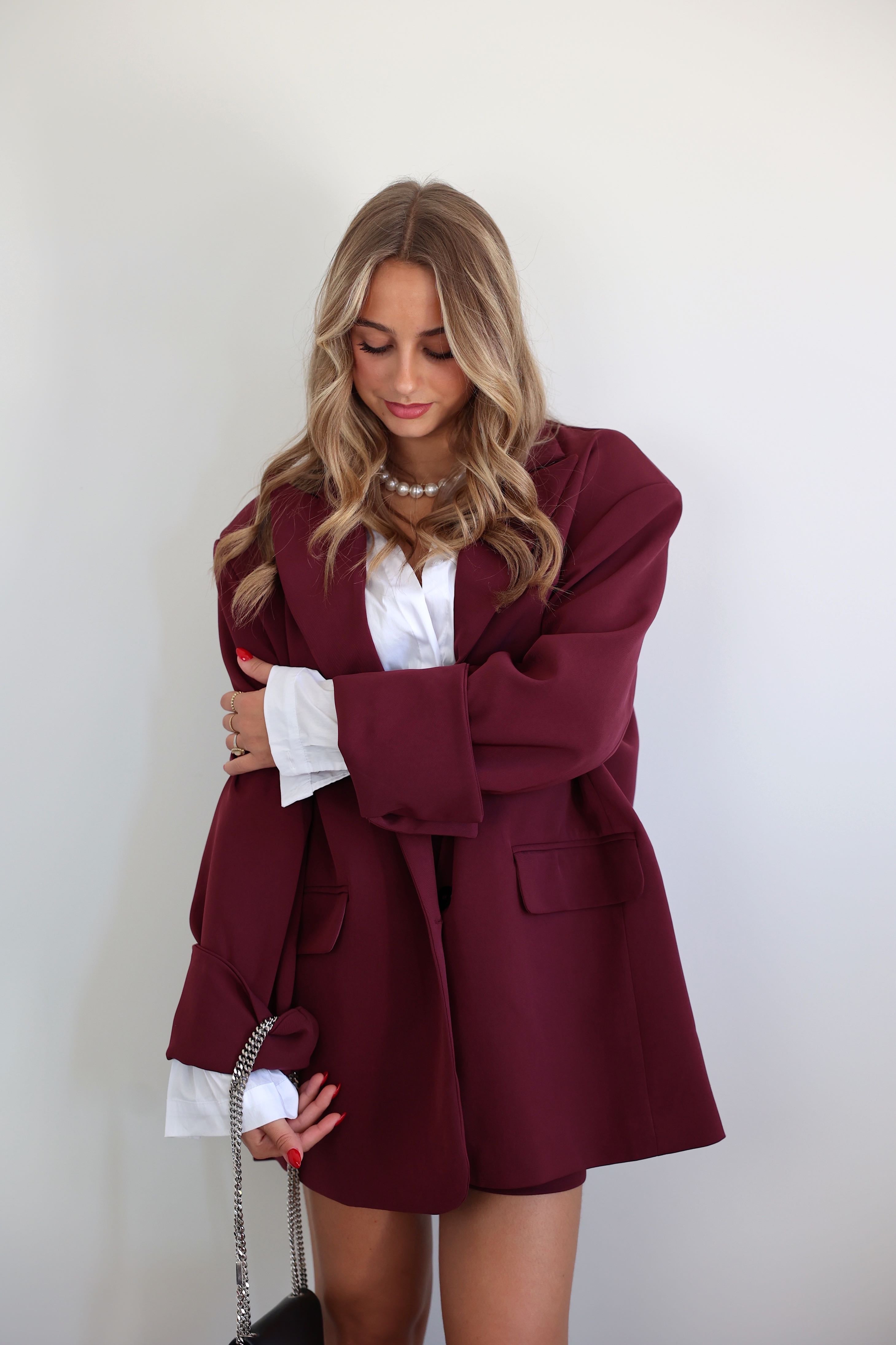 BLAZER LEYA - BORDEAUX