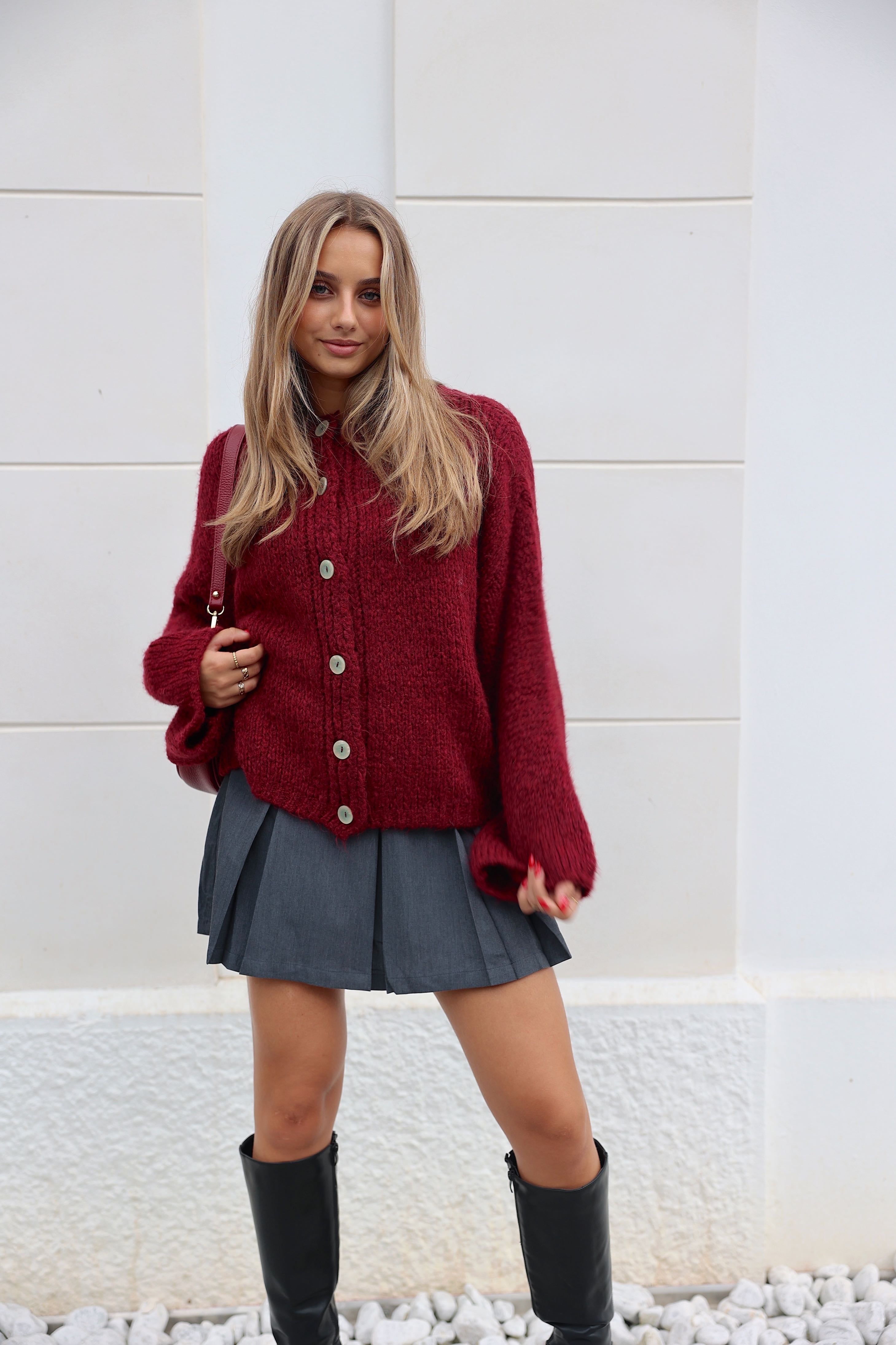 GILET LARA - BORDEAUX