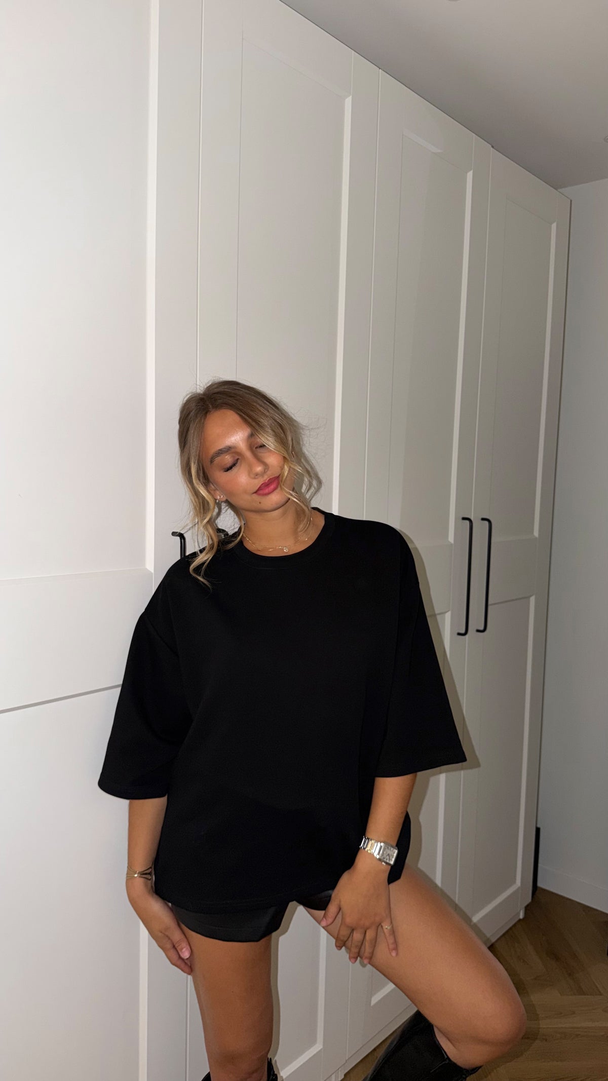 T-SHIRT COEUR - NOIR