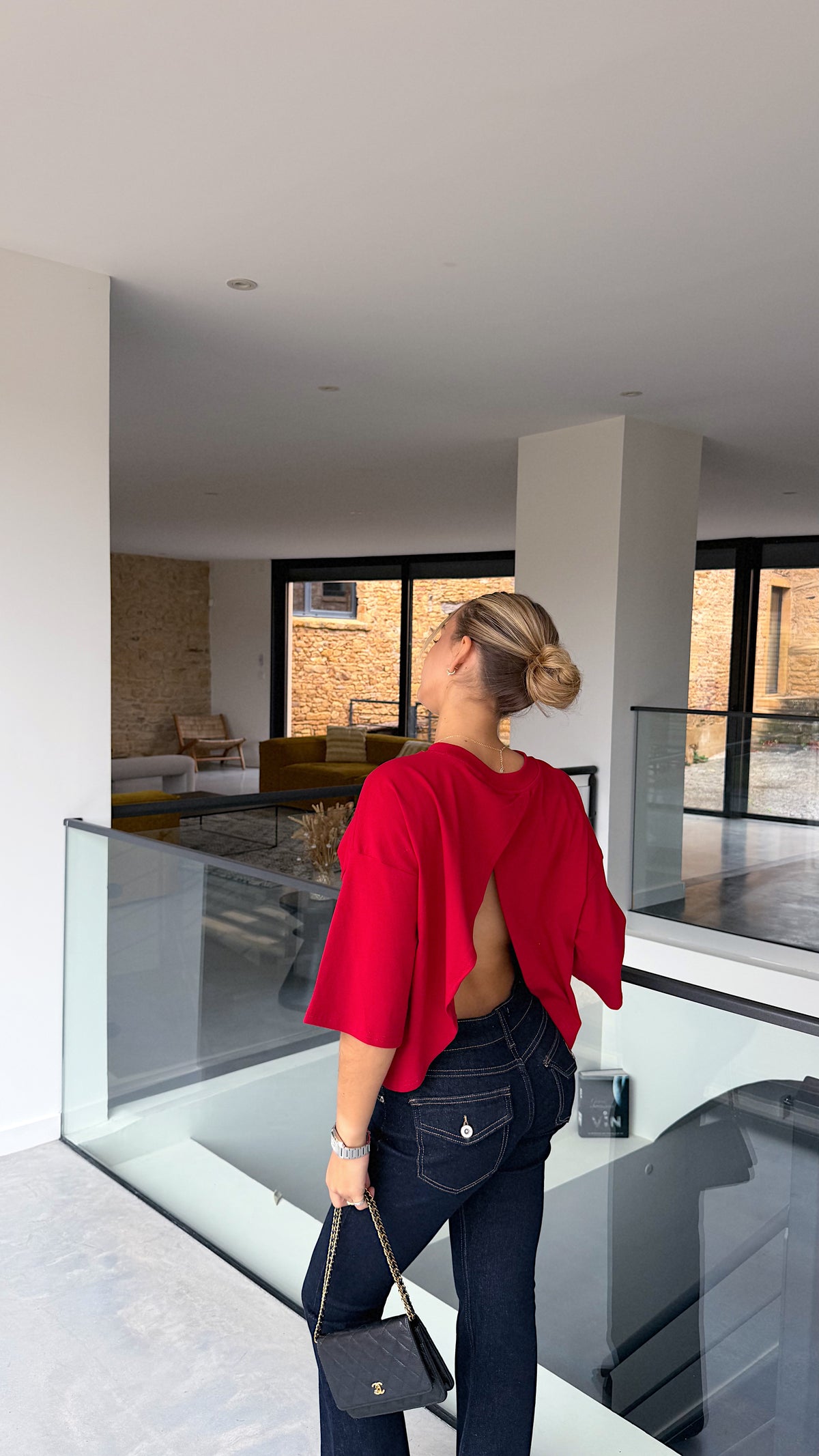 T-SHIRT LOUNA - ROUGE