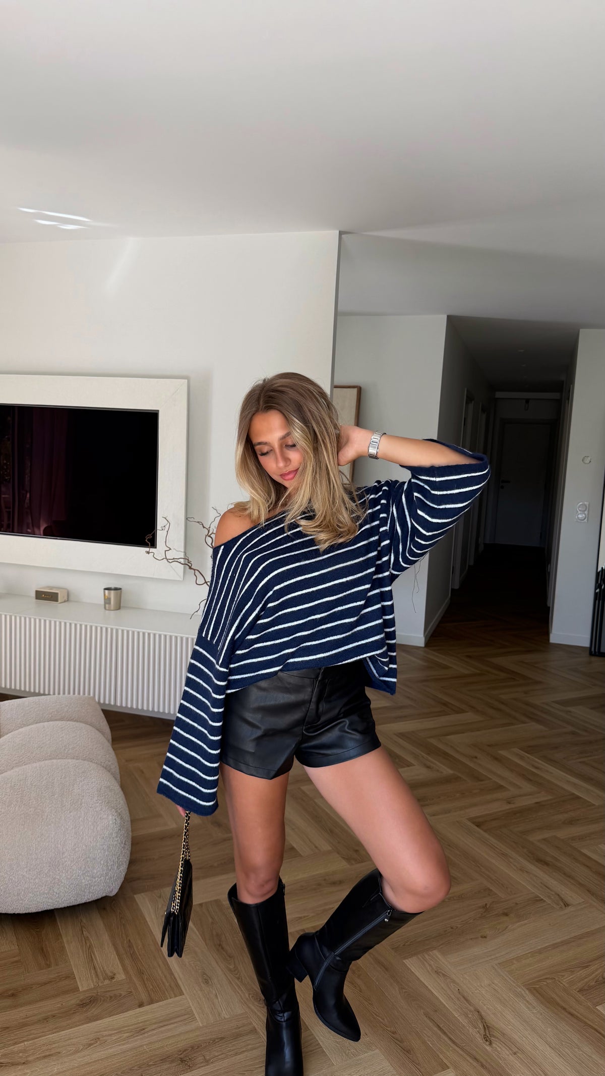 PULL AWENA - BLEU