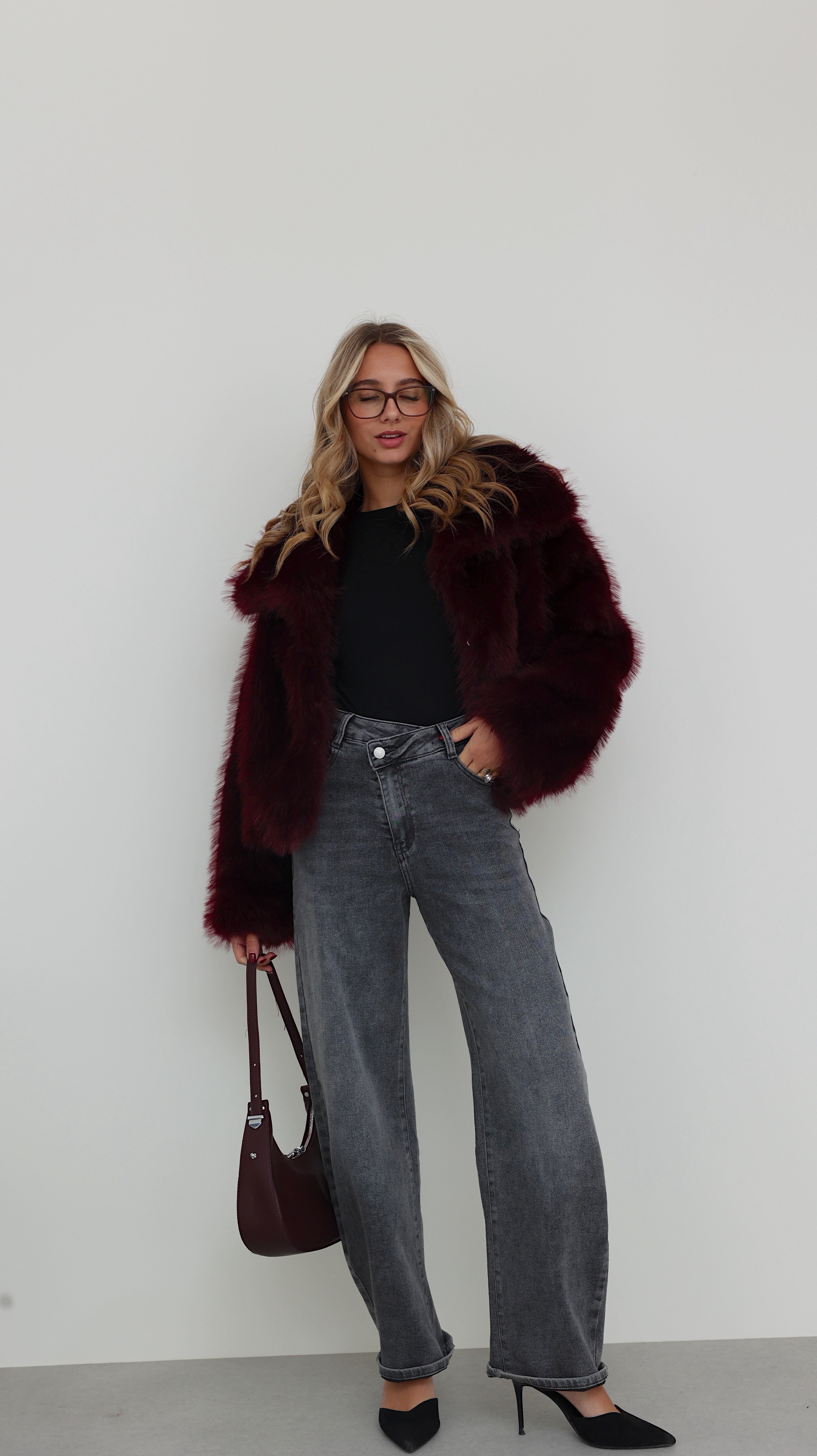 INES JACKET - BORDEAUX