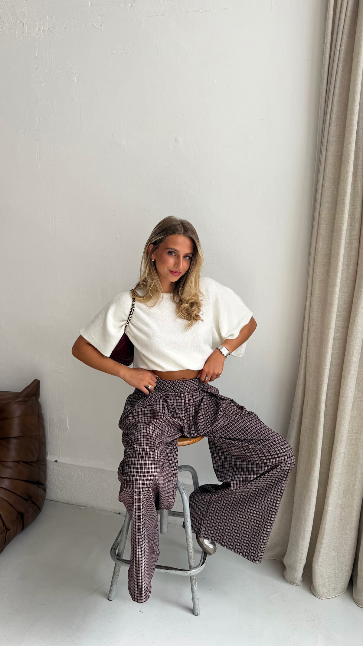 PANTALON STEPHANE - BORDEAUX