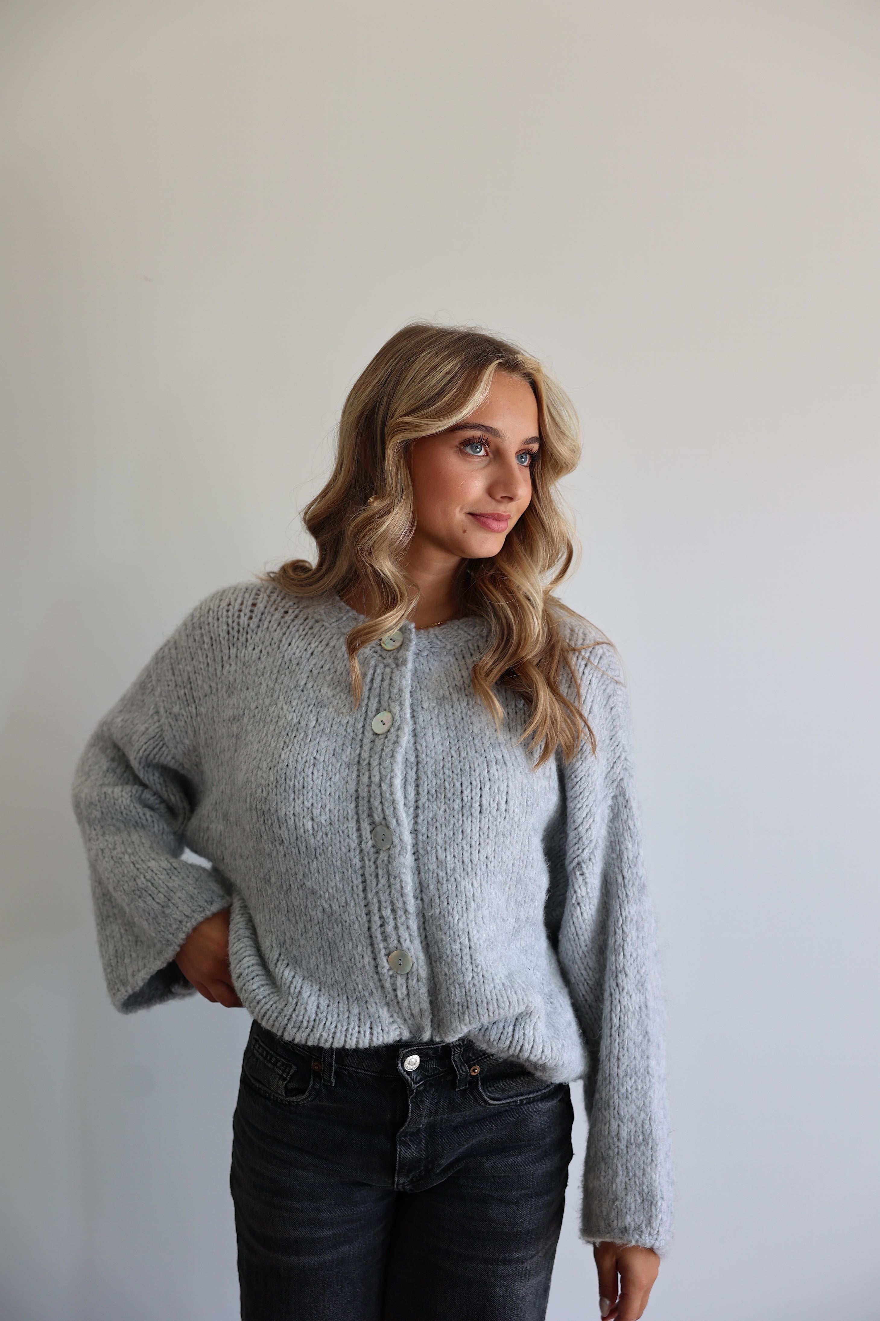 LARA CARDIGAN - GREY