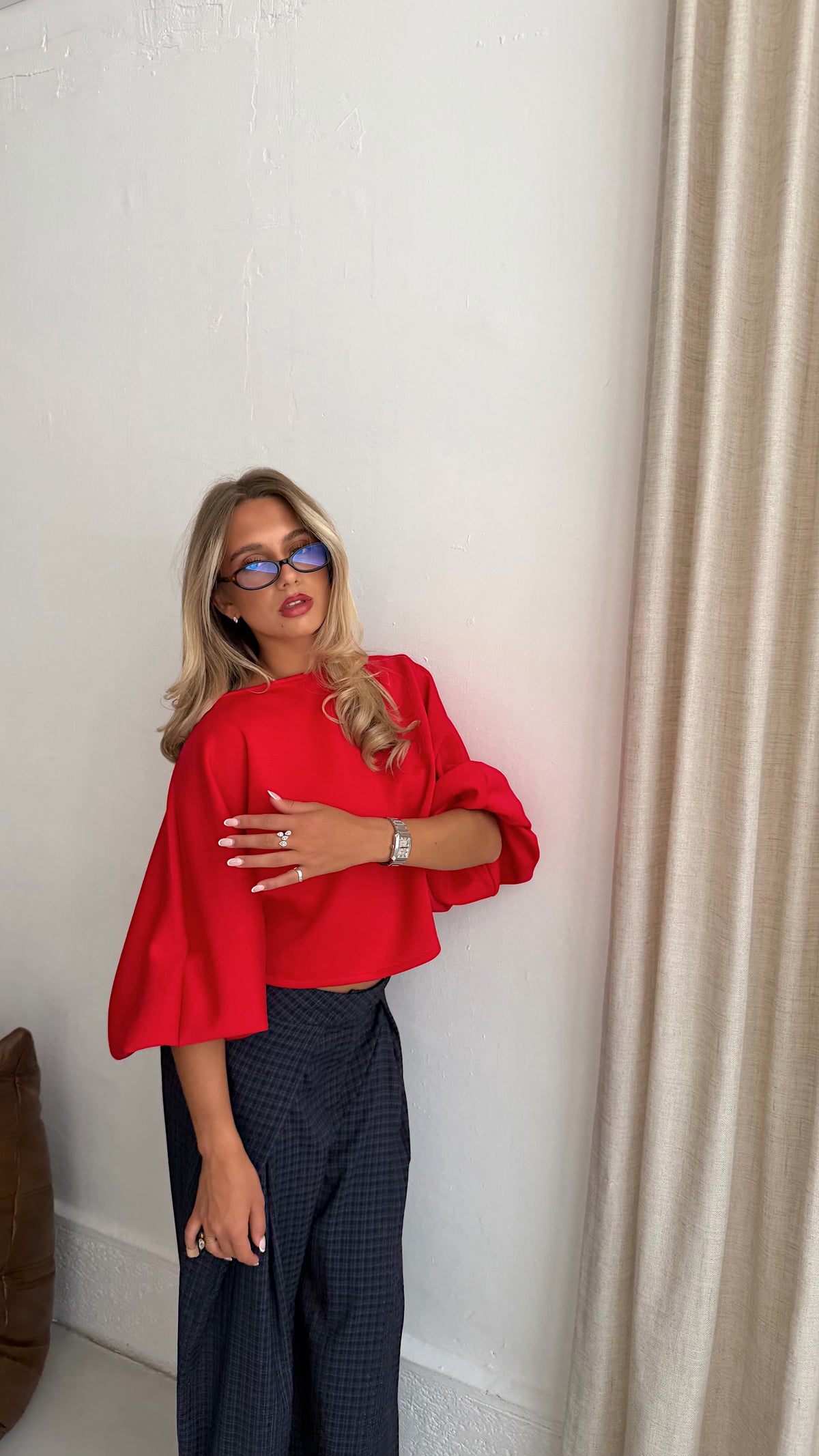 SWEAT MANON - ROUGE