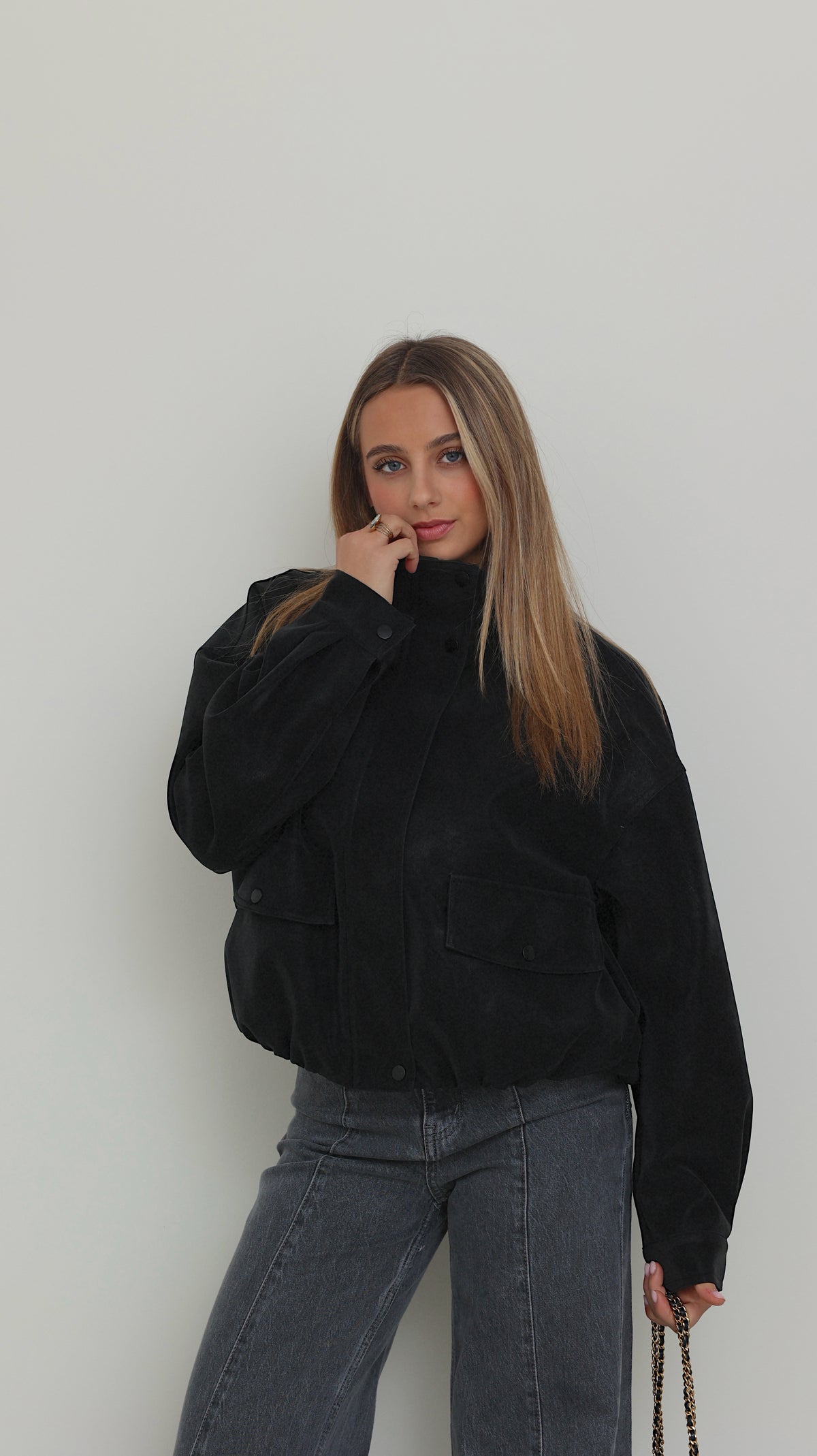 BOMBER MANON - NOIR
